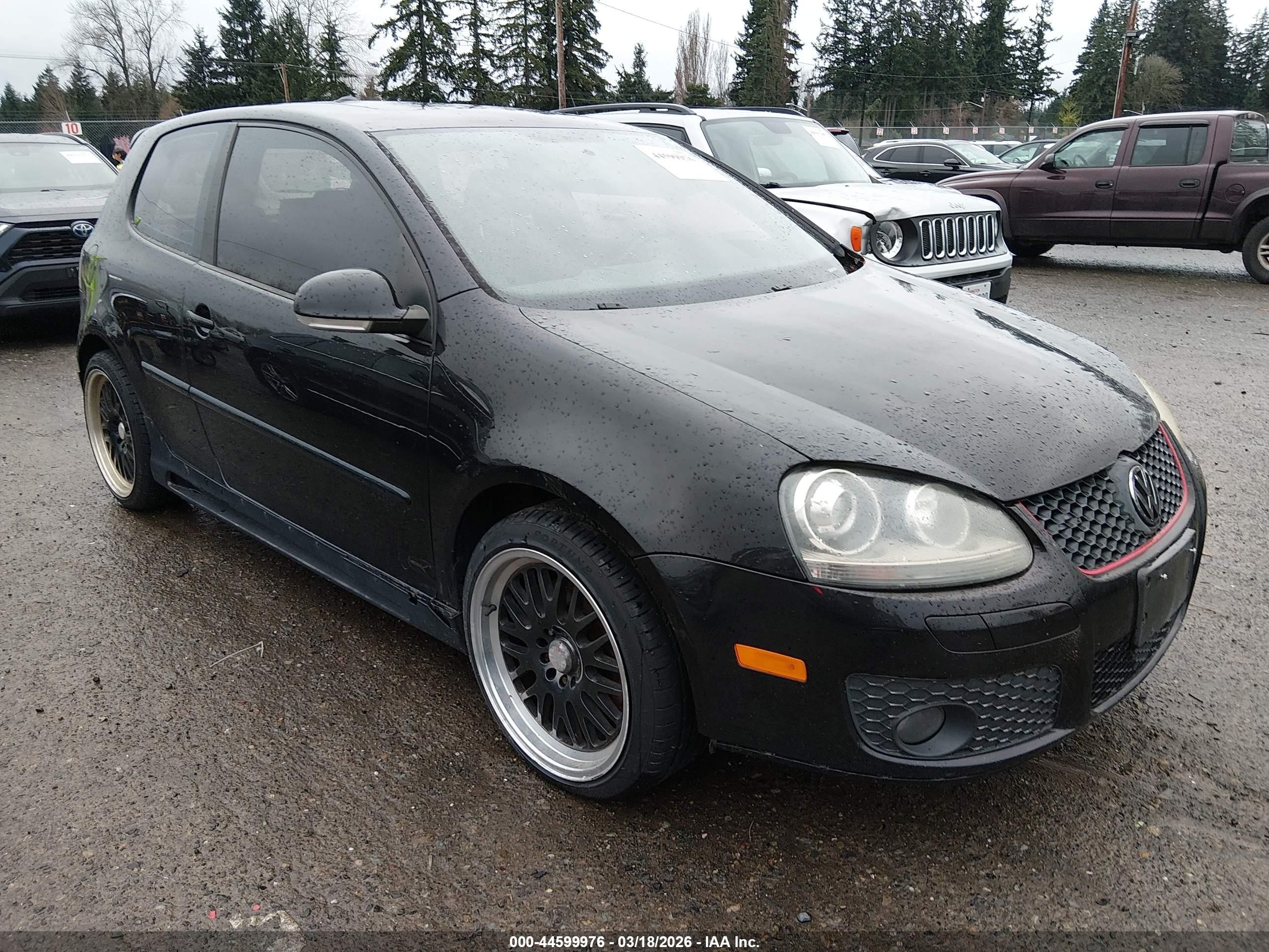 2006 Volkswagen Gti 2-door Черный vin: WVWEV71K56W110712