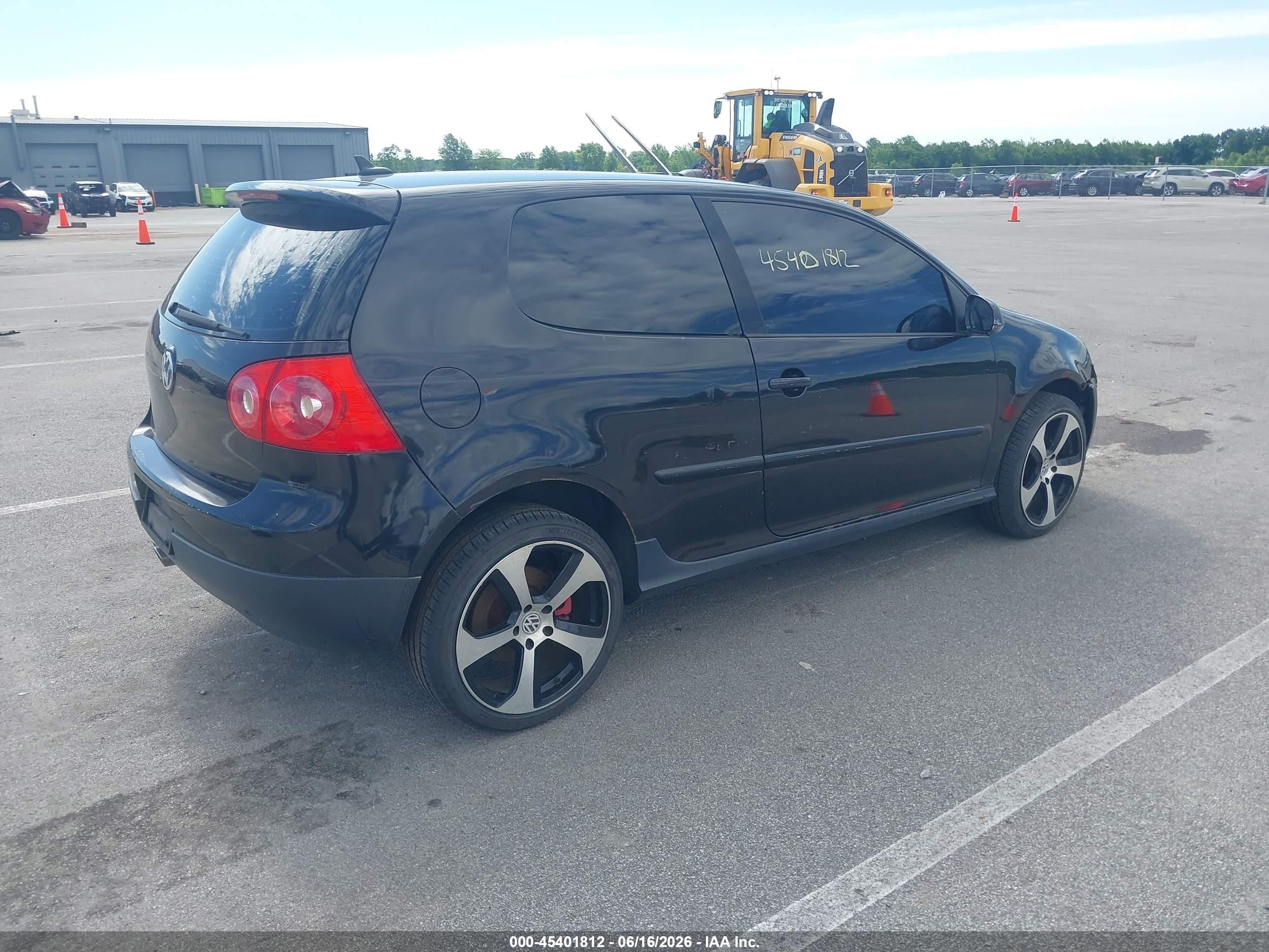 2008 Volkswagen Gti 2-door Black vin: WVWEV71K58W125682
