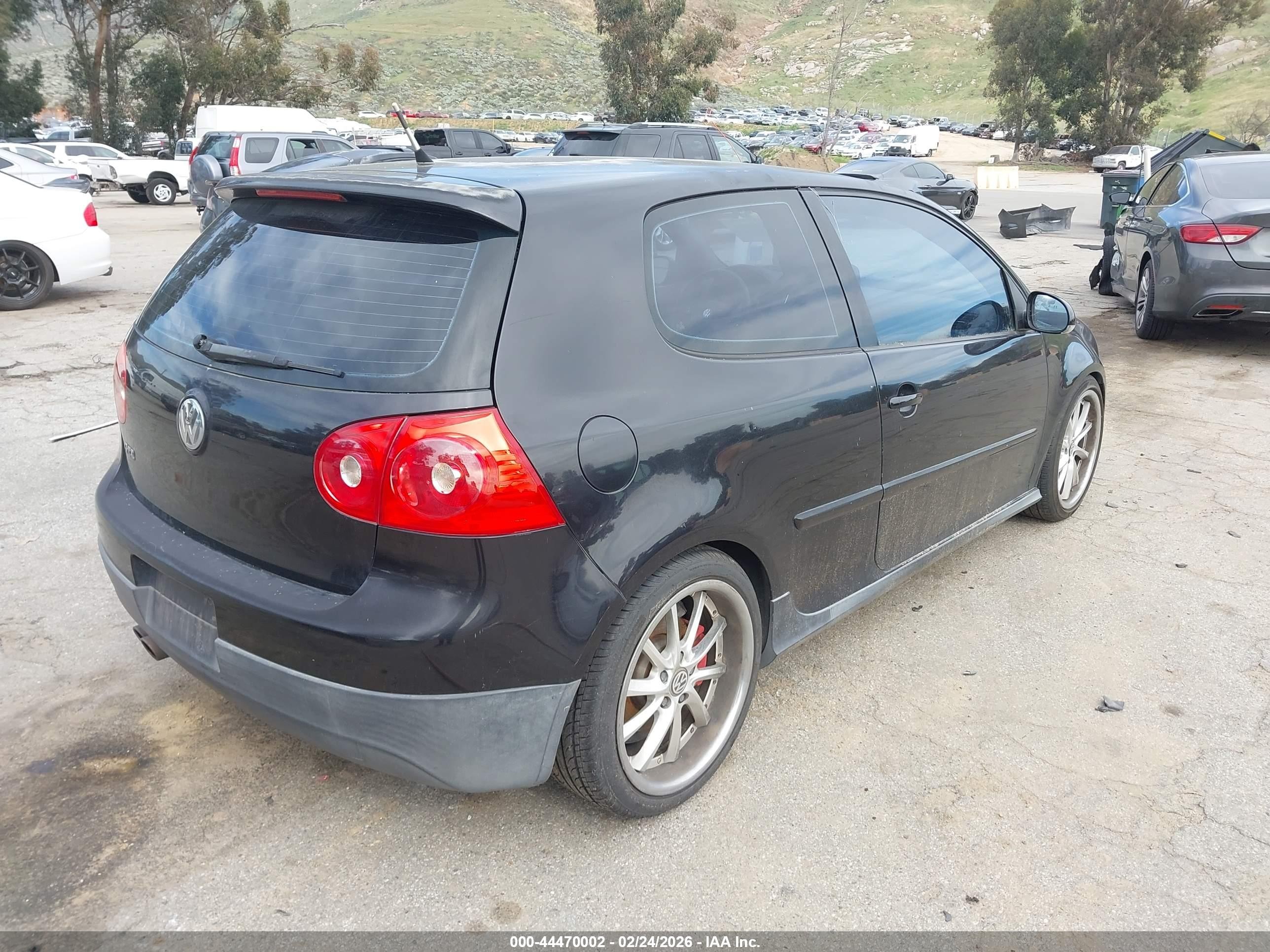 2006 Volkswagen Gti 2-door Black vin: WVWEV71K76W088969