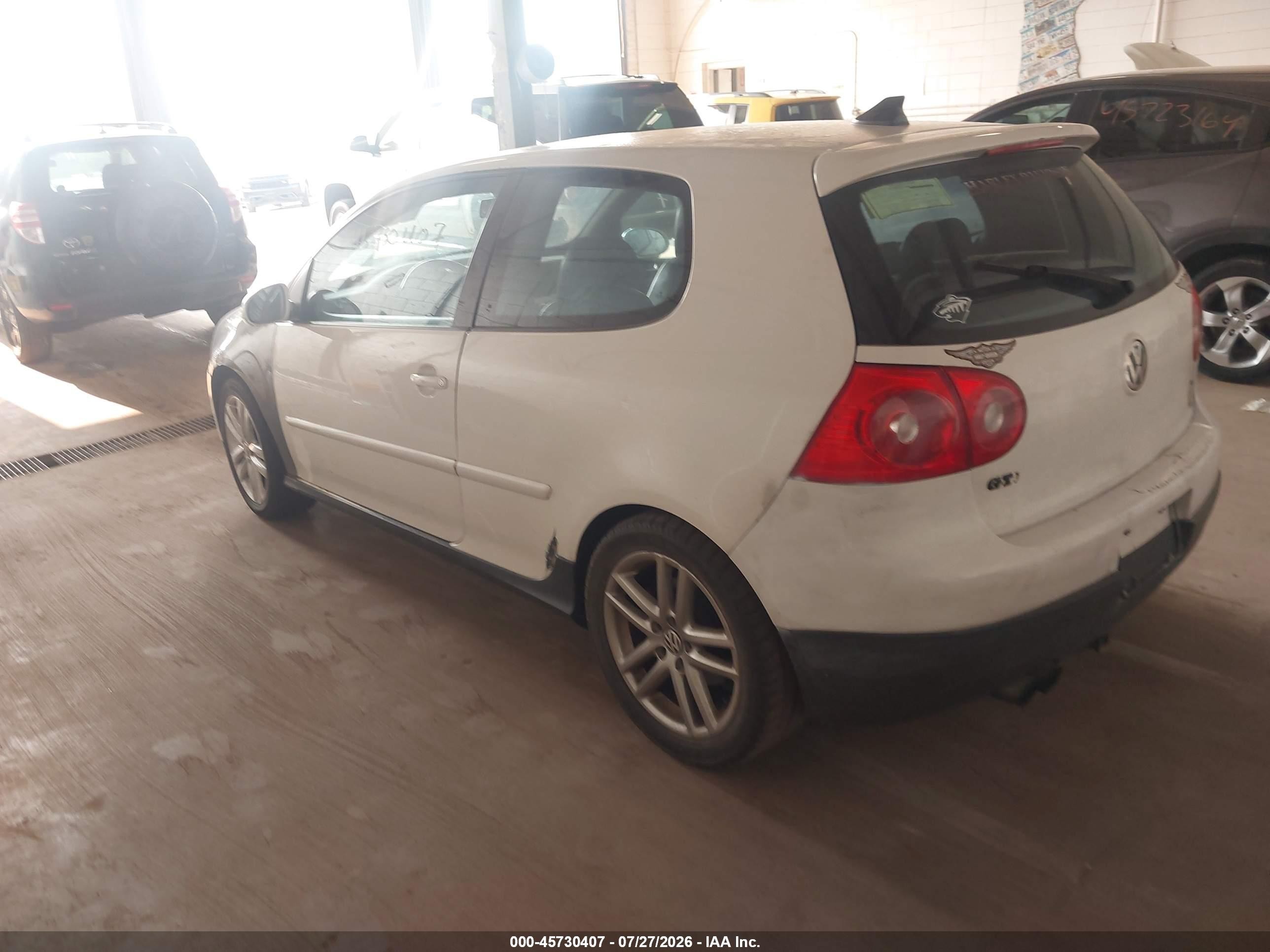 2006 Volkswagen Gti 2-door White vin: WVWEV71K86W070853