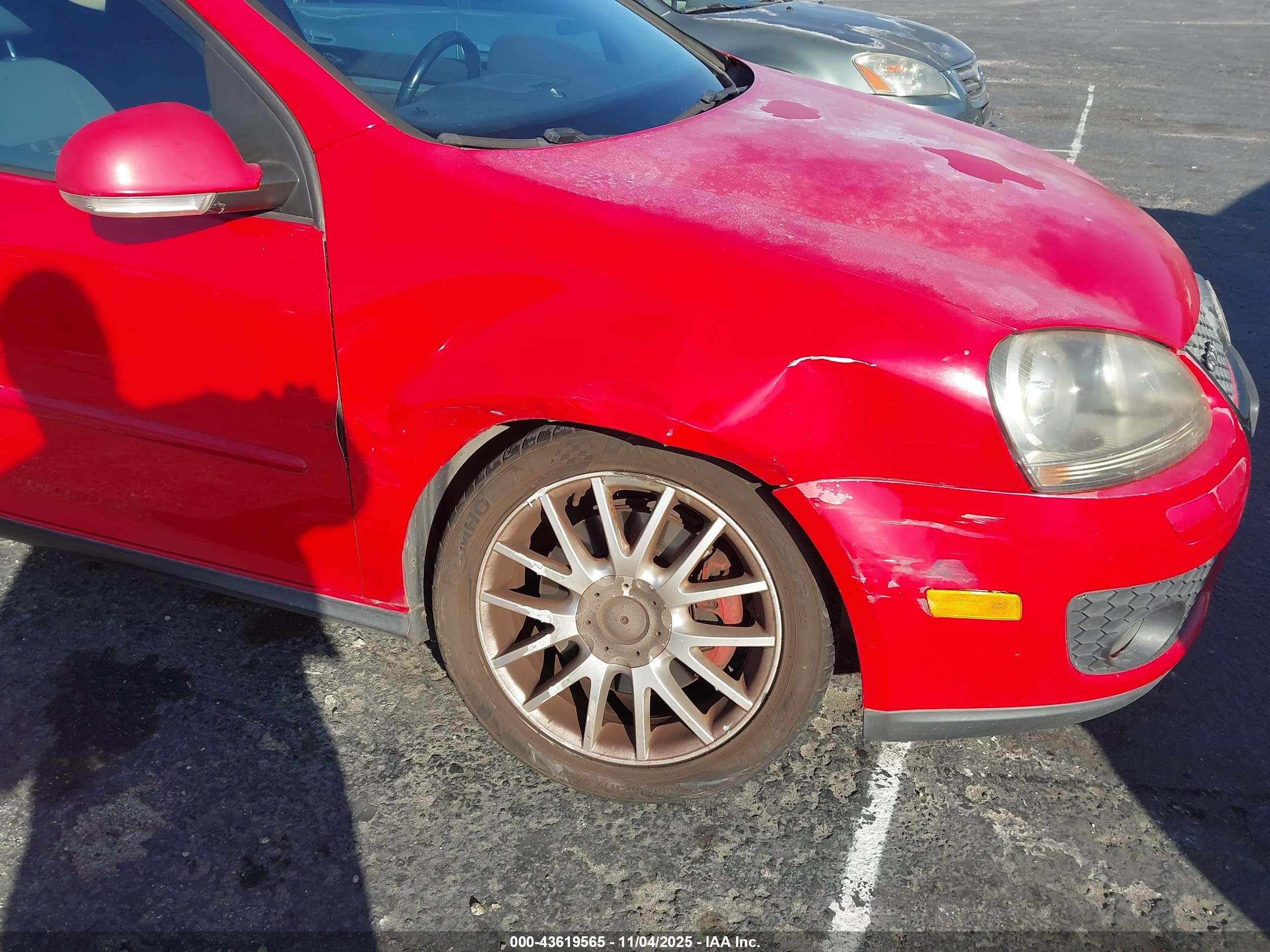 2006 Volkswagen Gti 2-door Red vin: WVWEV71K96W088553