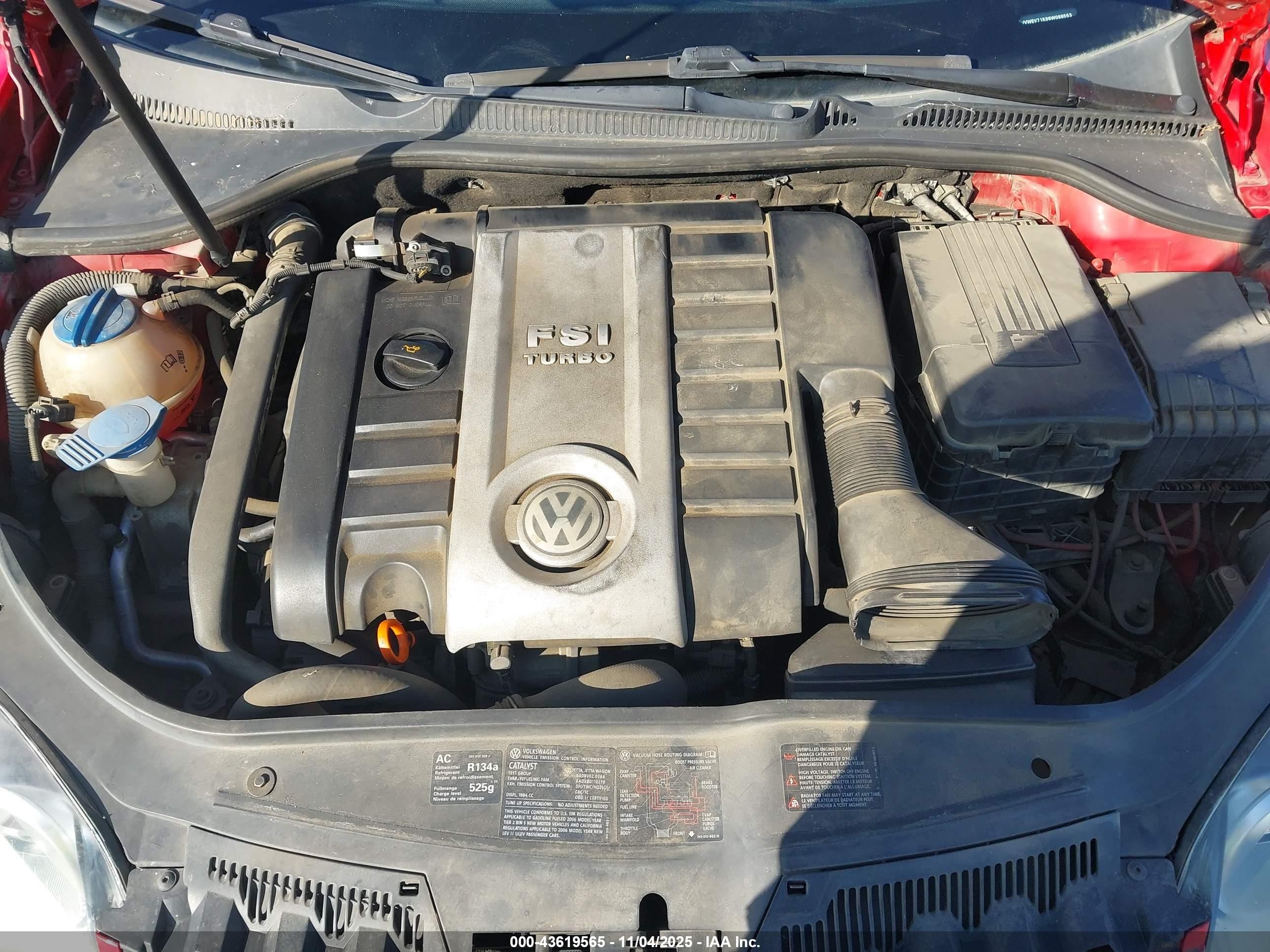 2006 Volkswagen Gti 2-door Red vin: WVWEV71K96W088553