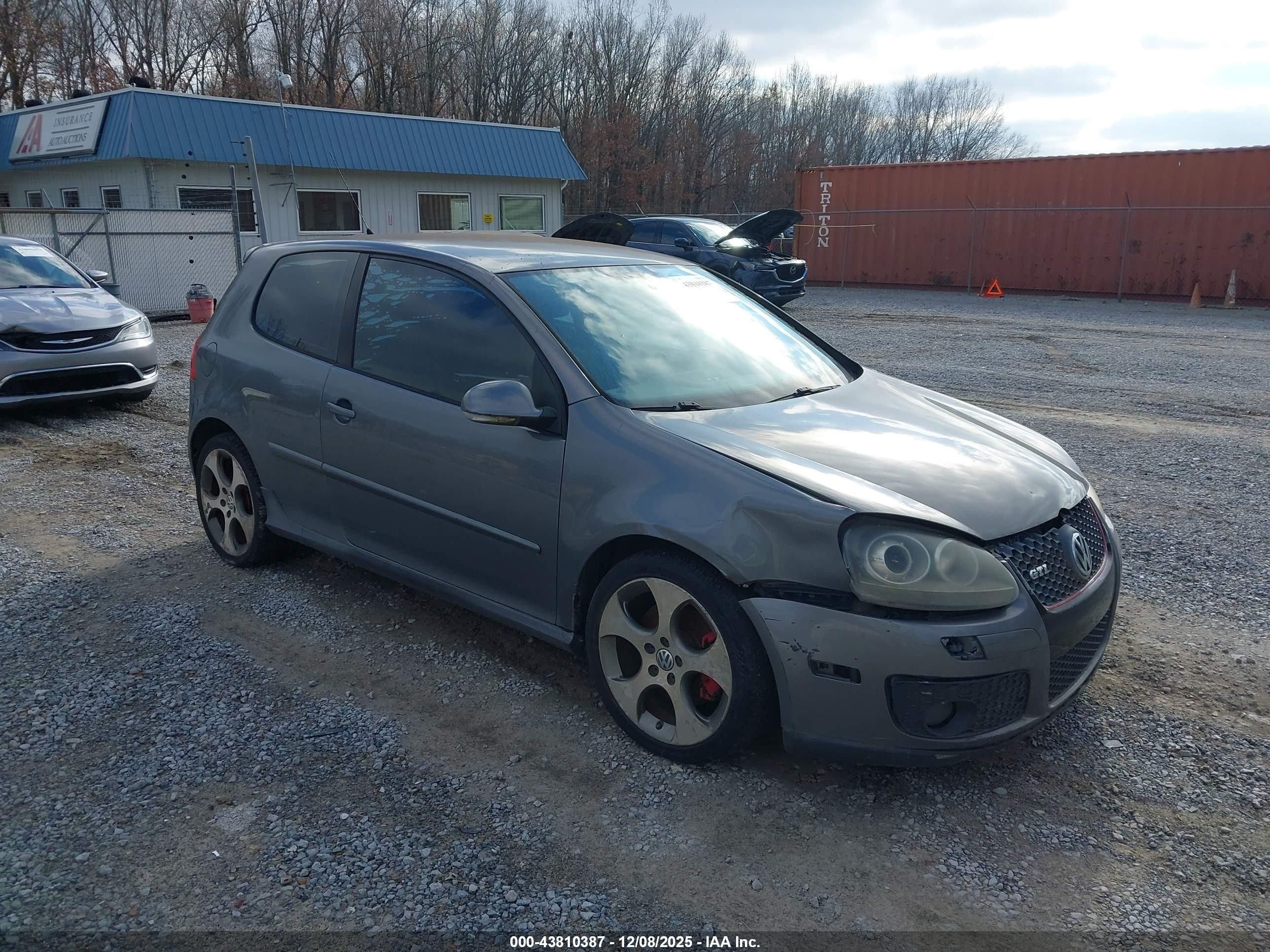 2006 Volkswagen Gti 2-door Серый vin: WVWEV71K96W197286