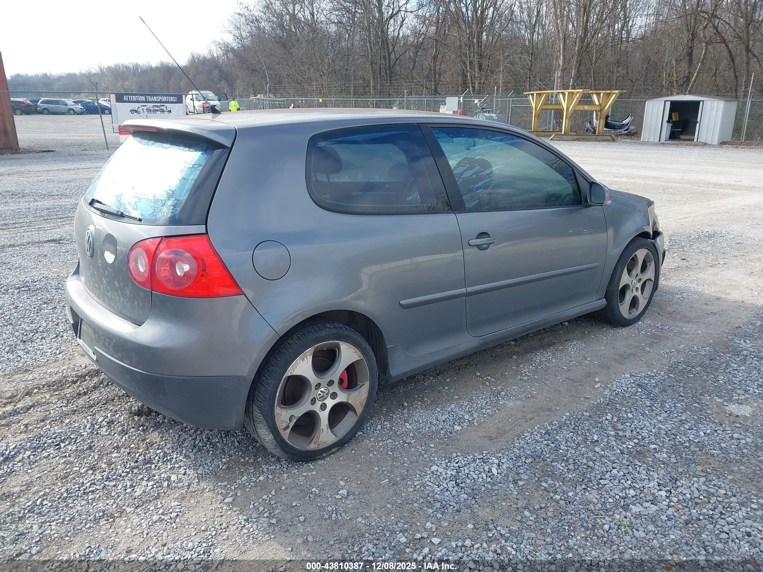 2006 Volkswagen Gti 2-door Серый vin: WVWEV71K96W197286