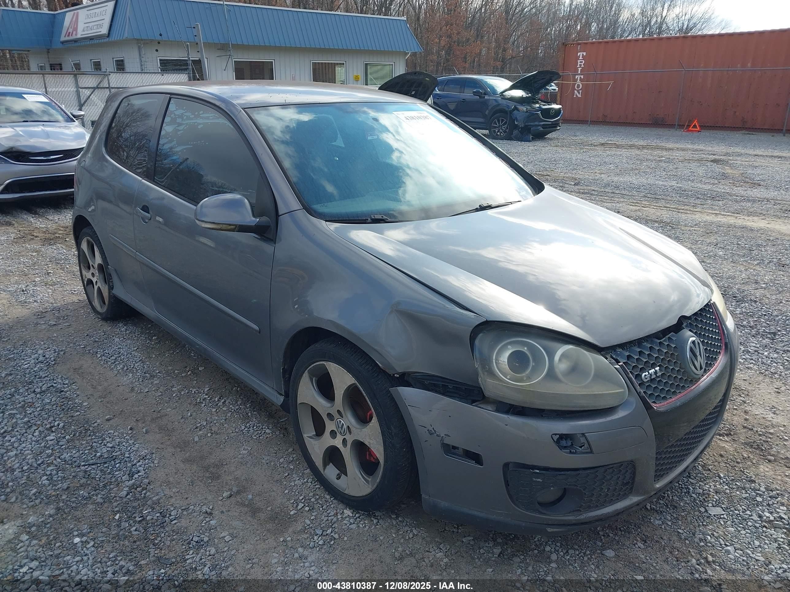 2006 Volkswagen Gti 2-door Серый vin: WVWEV71K96W197286
