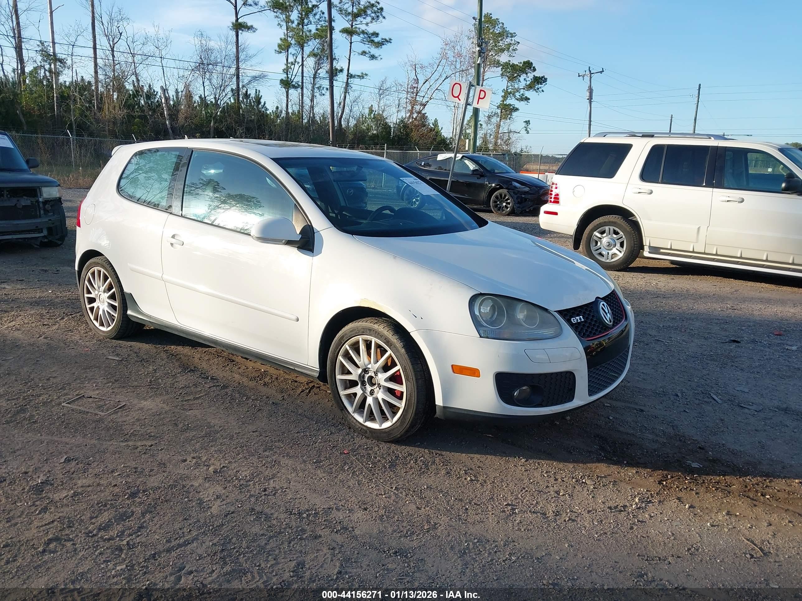 2006 Volkswagen Gti 2-door White vin: WVWEV71KX6W099660