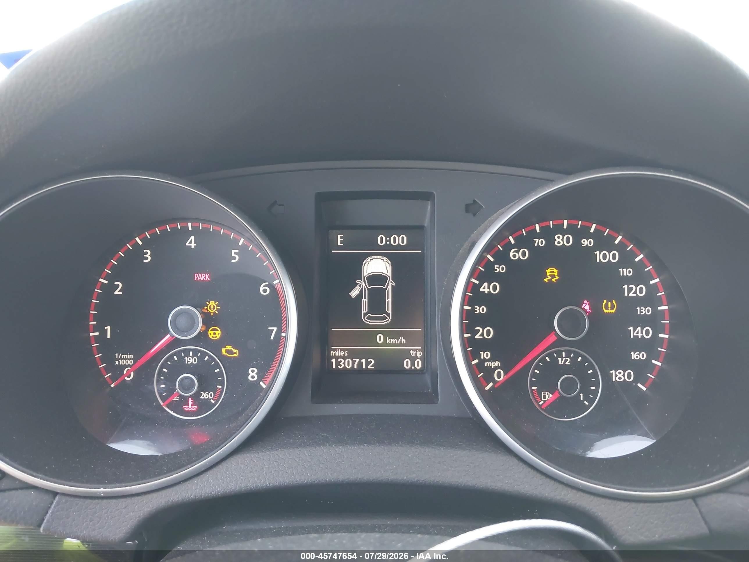 2012 Volkswagen Gti 2-door Black vin: WVWEV7AJ0CW023285