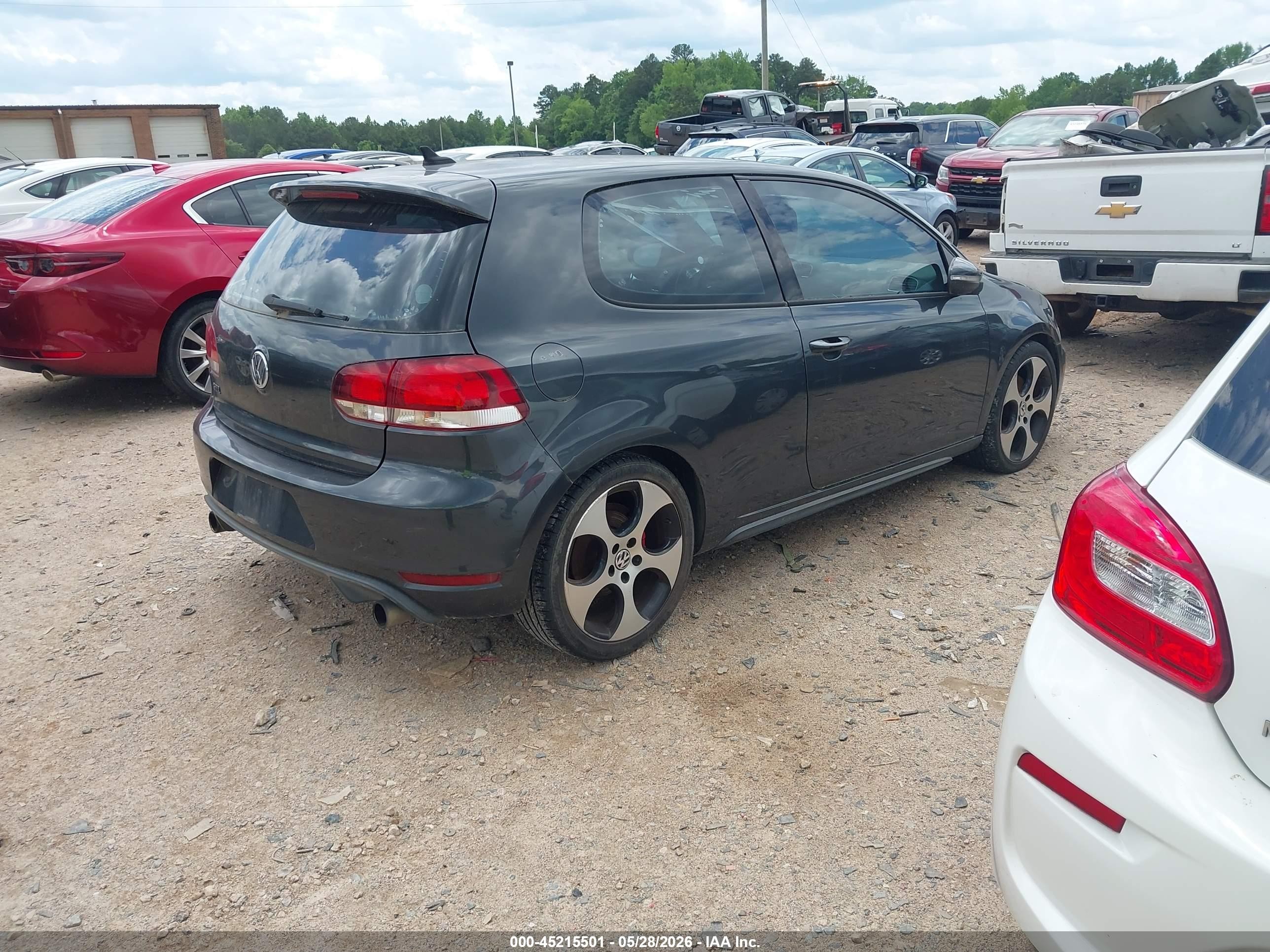 2011 Volkswagen Gti 2-door Gray vin: WVWEV7AJ4BW235296