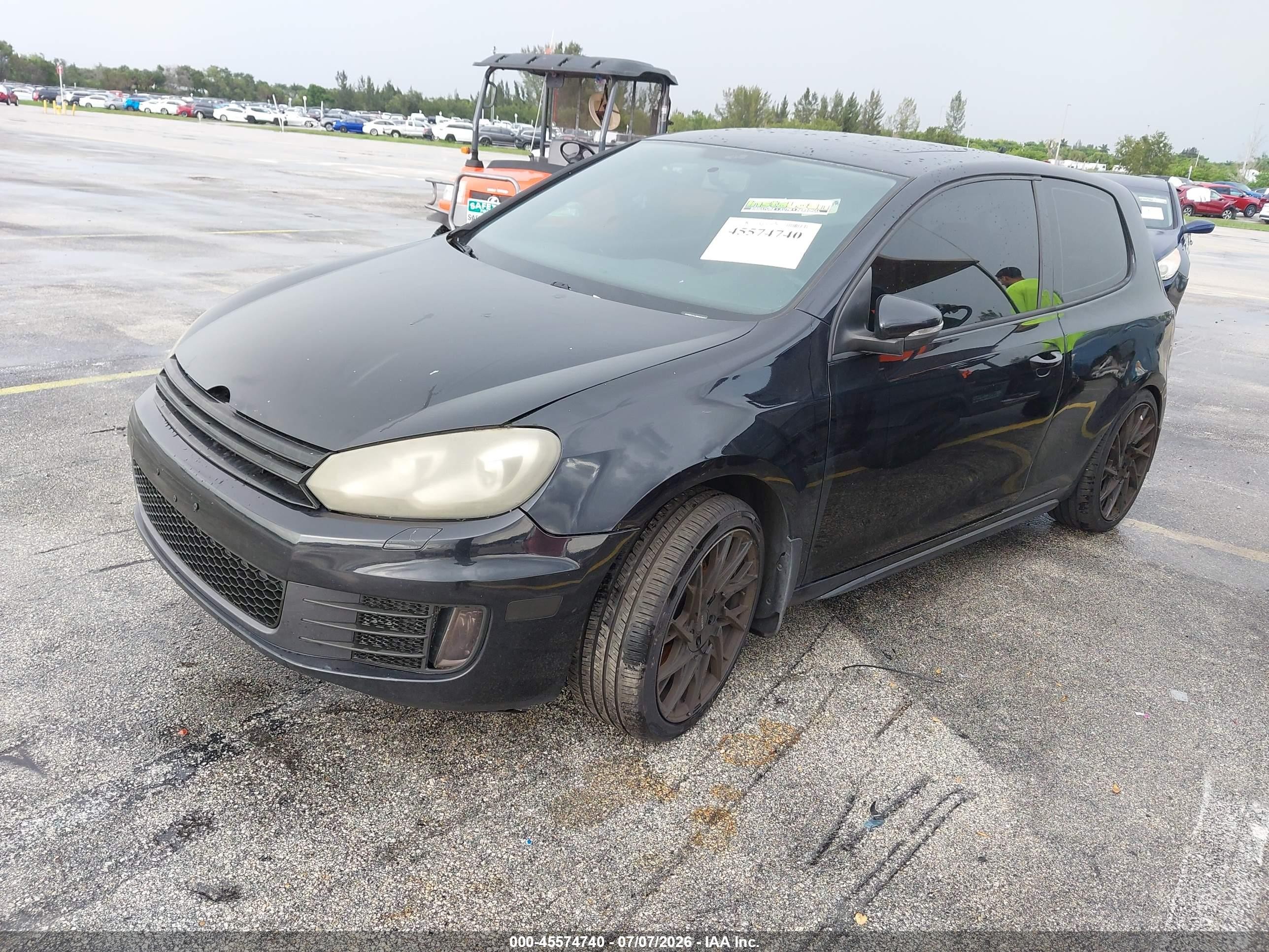 2011 Volkswagen Gti 2-door Autobahn Черный vin: WVWEV7AJ8BW282525