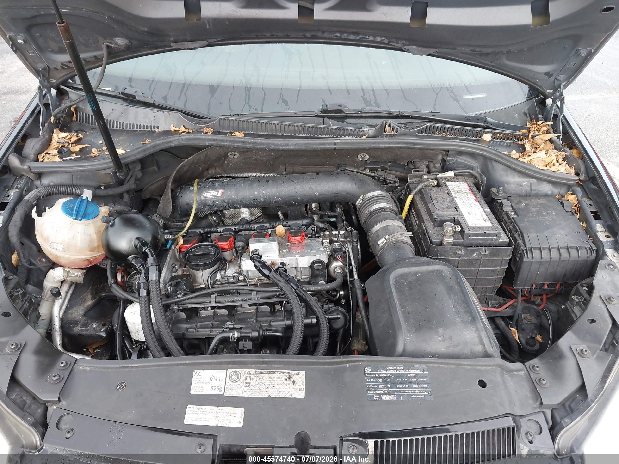 2011 Volkswagen Gti 2-door Autobahn Черный vin: WVWEV7AJ8BW282525
