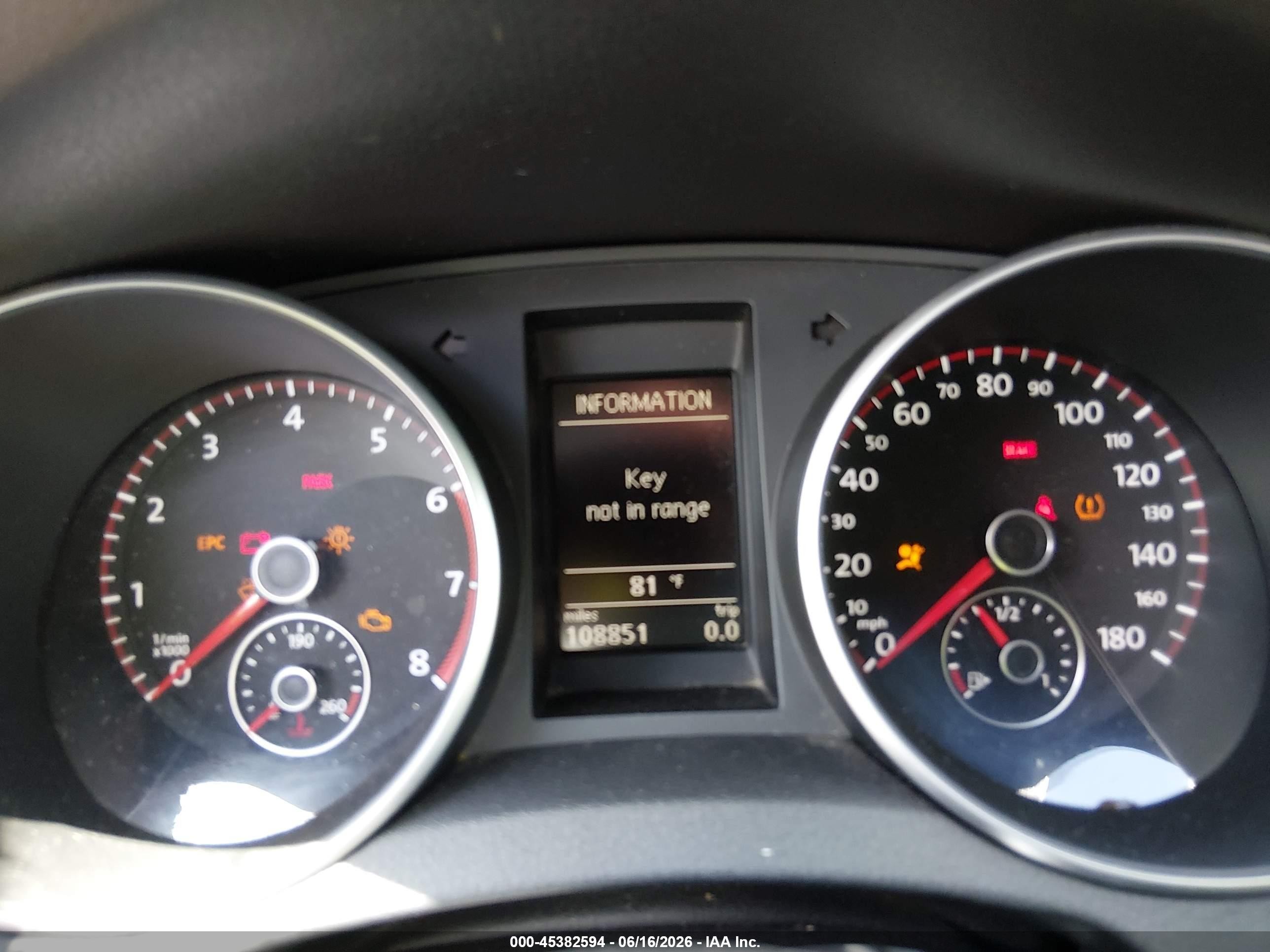 2012 Volkswagen Gti 2-door Red vin: WVWEV7AJ8CW259313