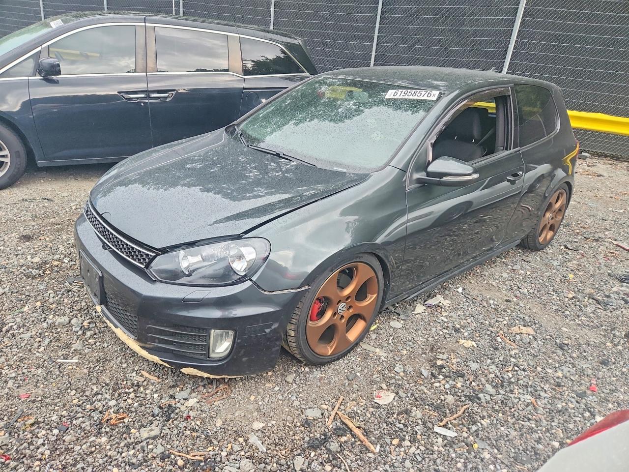 2012 Volkswagen Gti Gray vin: WVWEV7AJ9CW218415