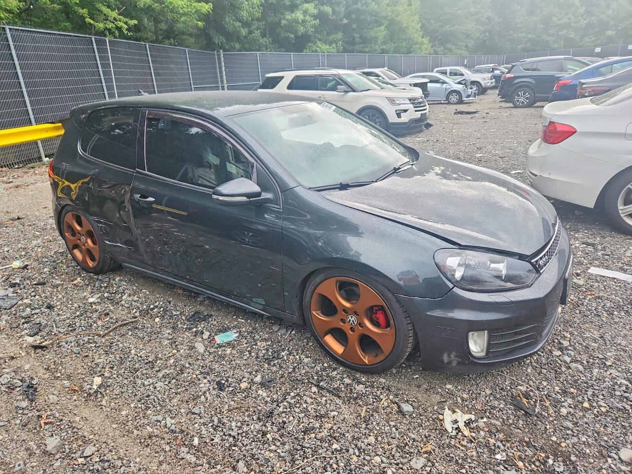 2012 Volkswagen Gti Gray vin: WVWEV7AJ9CW218415