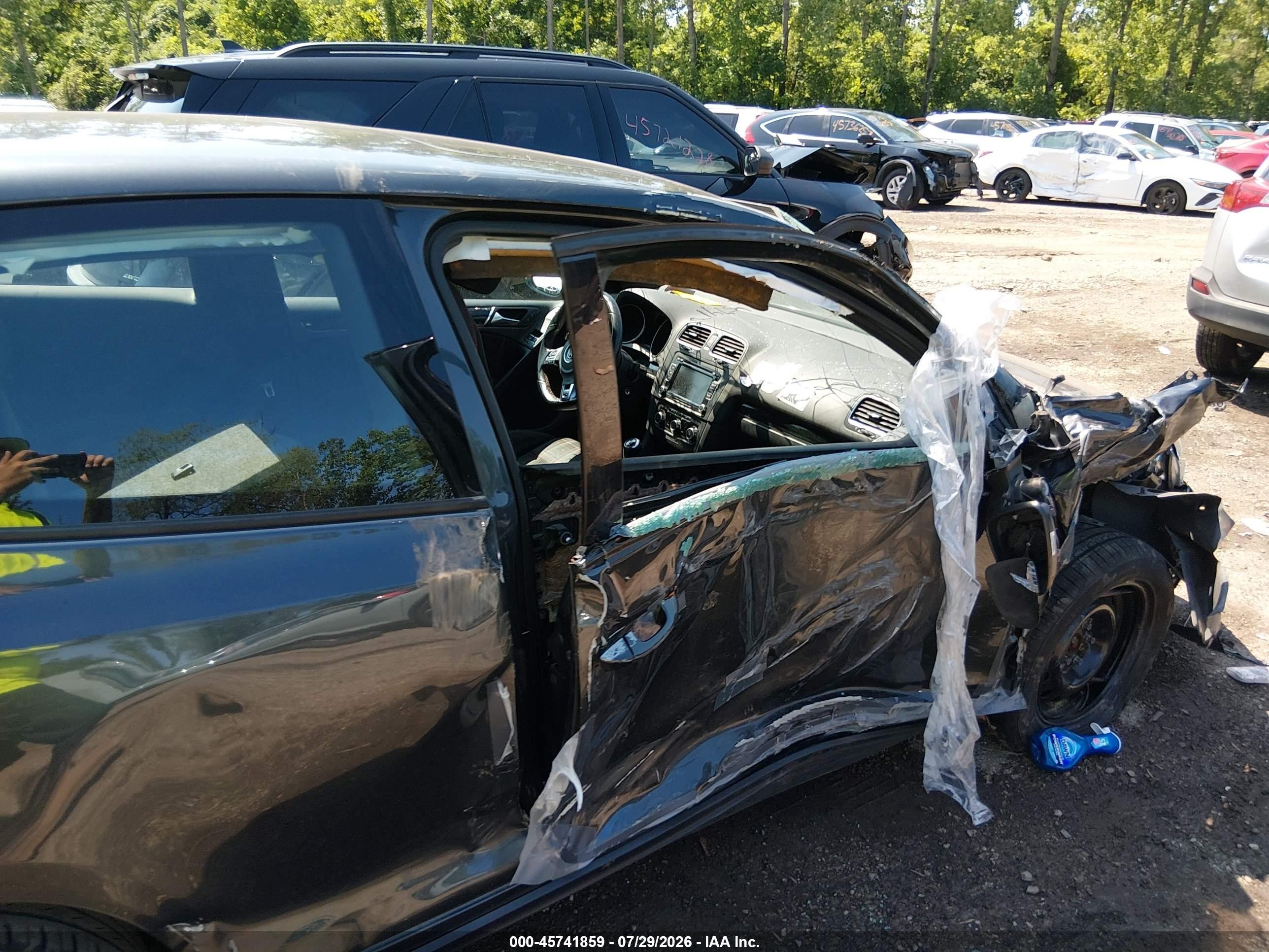 2010 Volkswagen Gti 2-door Серый vin: WVWEV7AJXAW285764