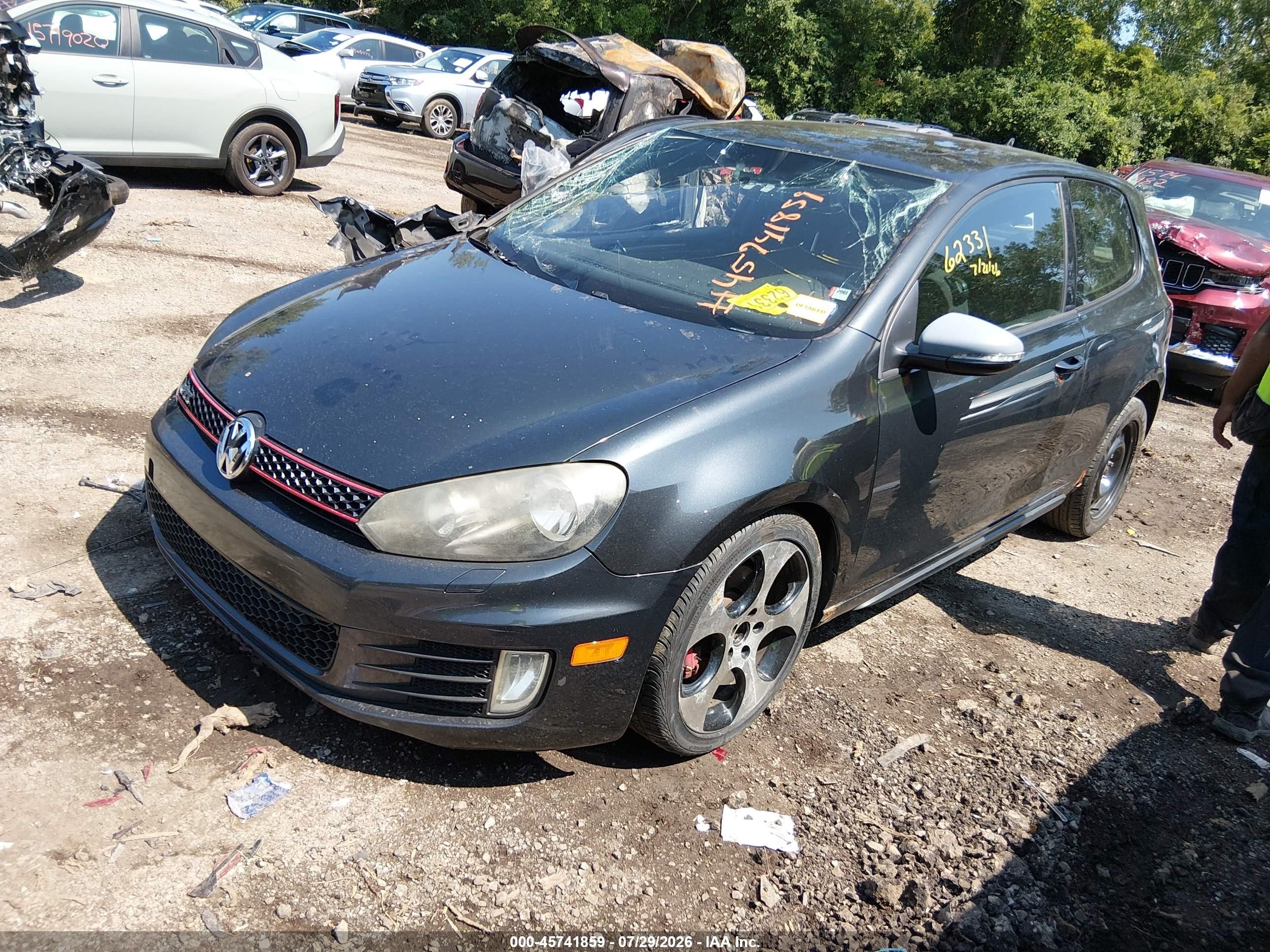2010 Volkswagen Gti 2-door Серый vin: WVWEV7AJXAW285764