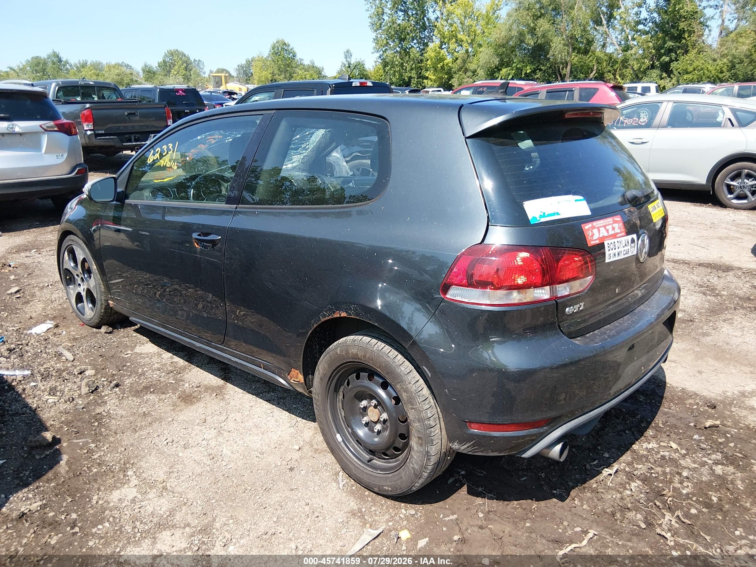 2010 Volkswagen Gti 2-door Серый vin: WVWEV7AJXAW285764