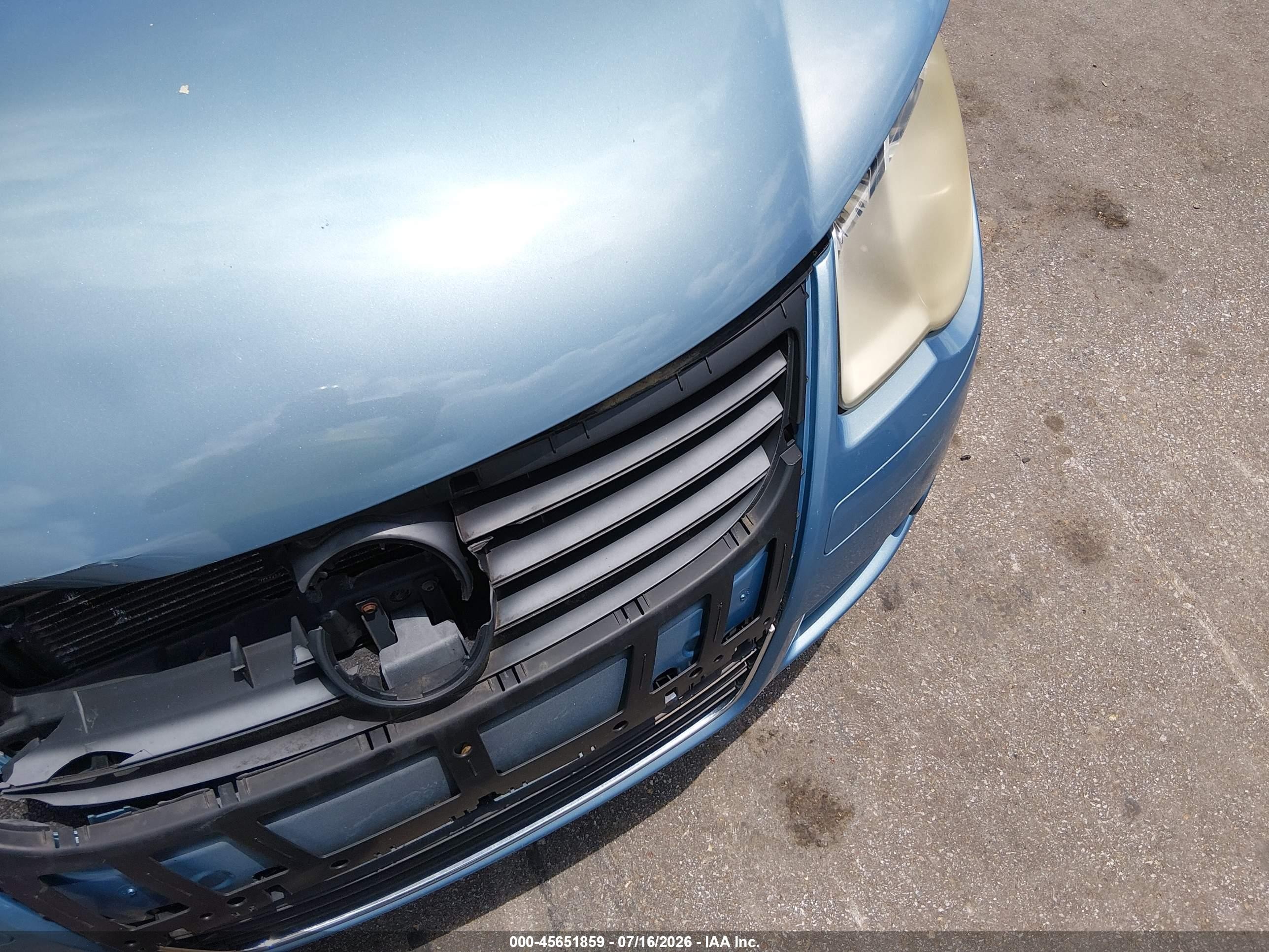 2007 Volkswagen Eos 2.0t Blue vin: WVWFA71F07V039641