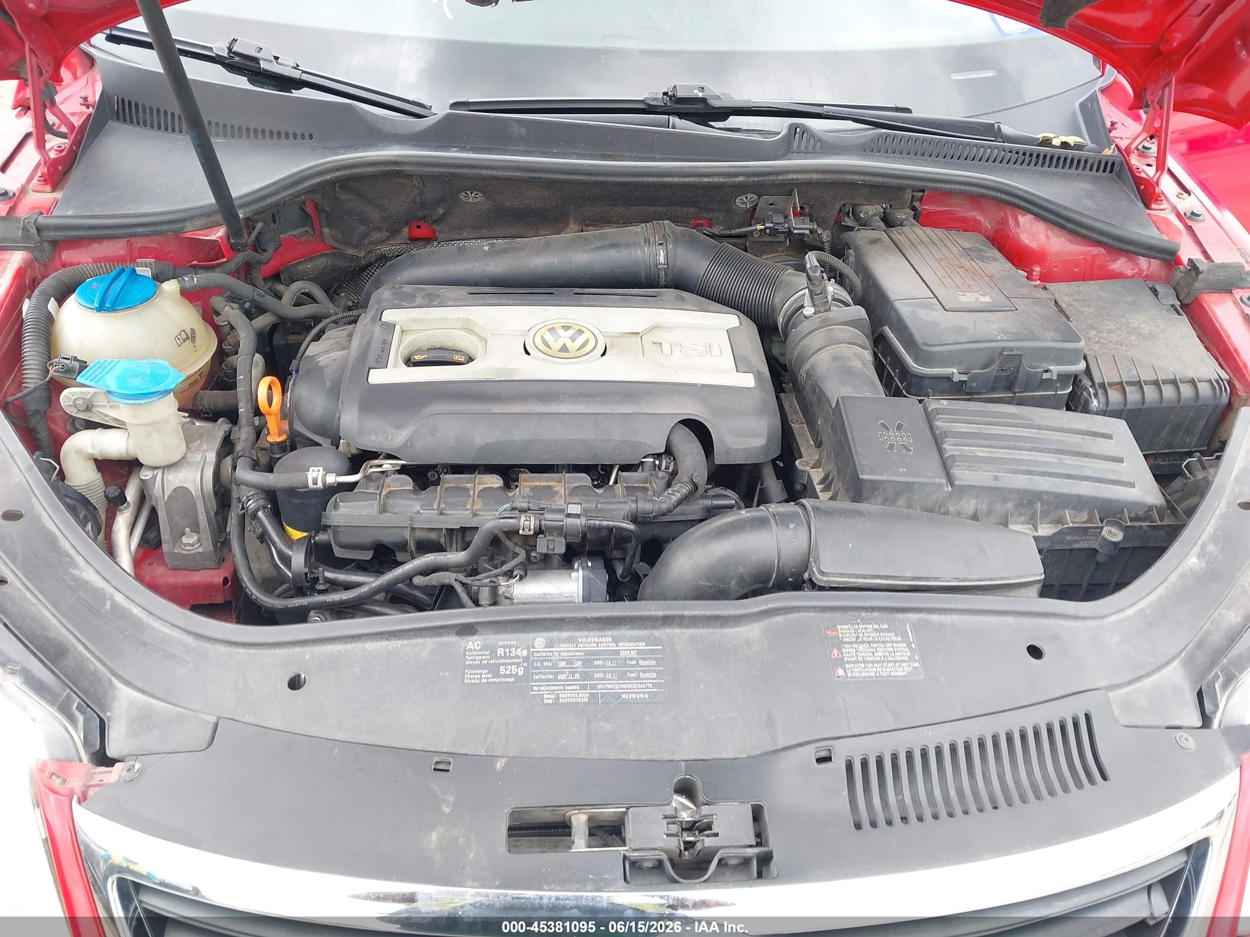 2009 Volkswagen Eos Lux Red vin: WVWFA71F09V015780