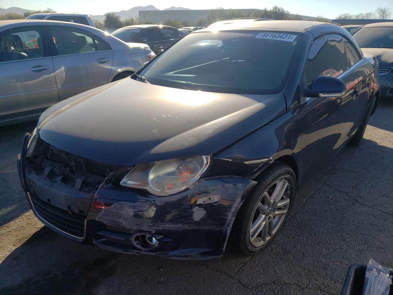 2008 Volkswagen Eos Lux Gray vin: WVWFA71F18V037074