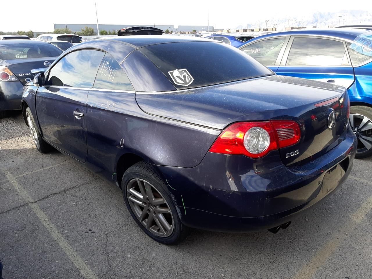 2008 Volkswagen Eos Lux Gray vin: WVWFA71F18V037074