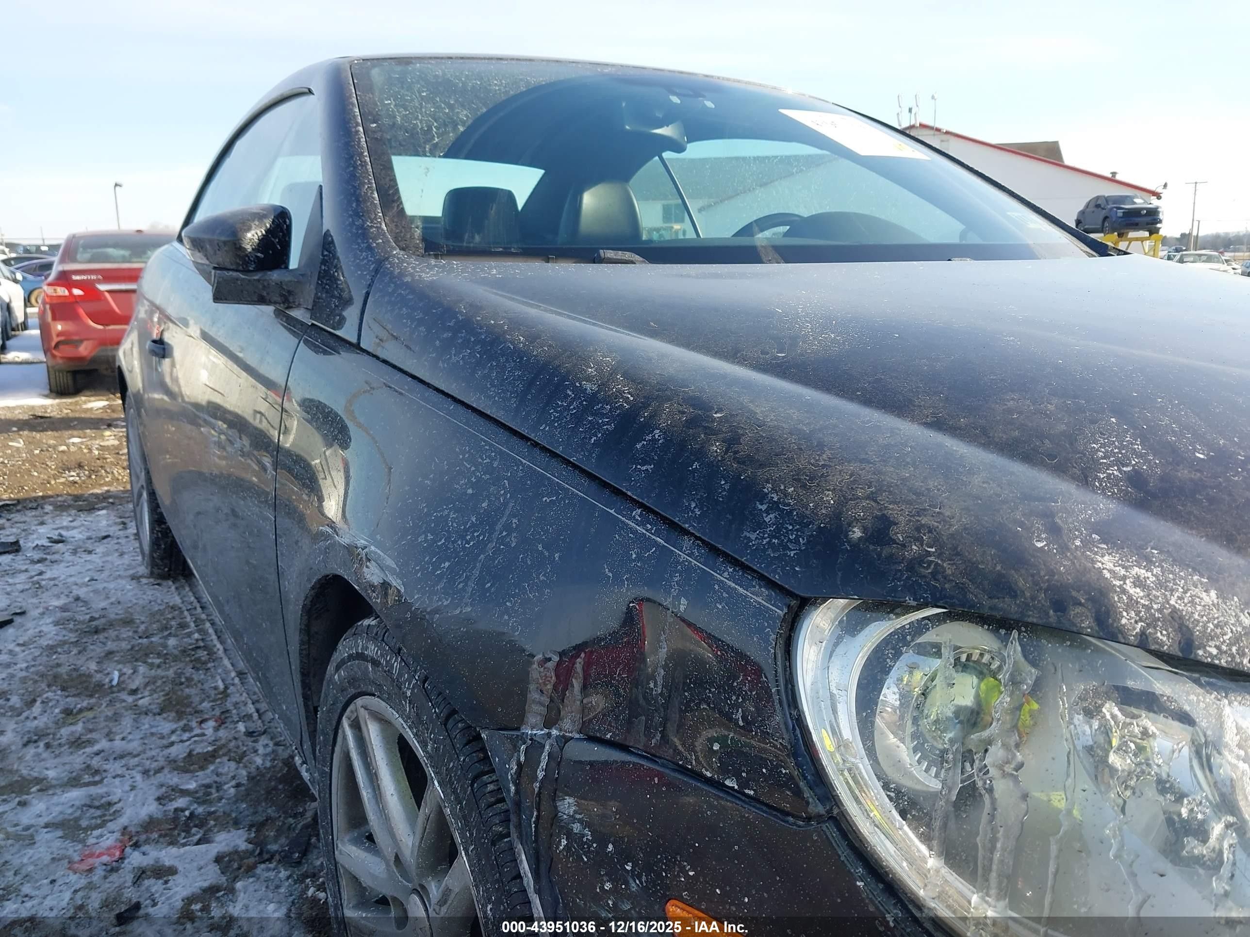 2009 Volkswagen Eos Lux Черный vin: WVWFA71F19V018333