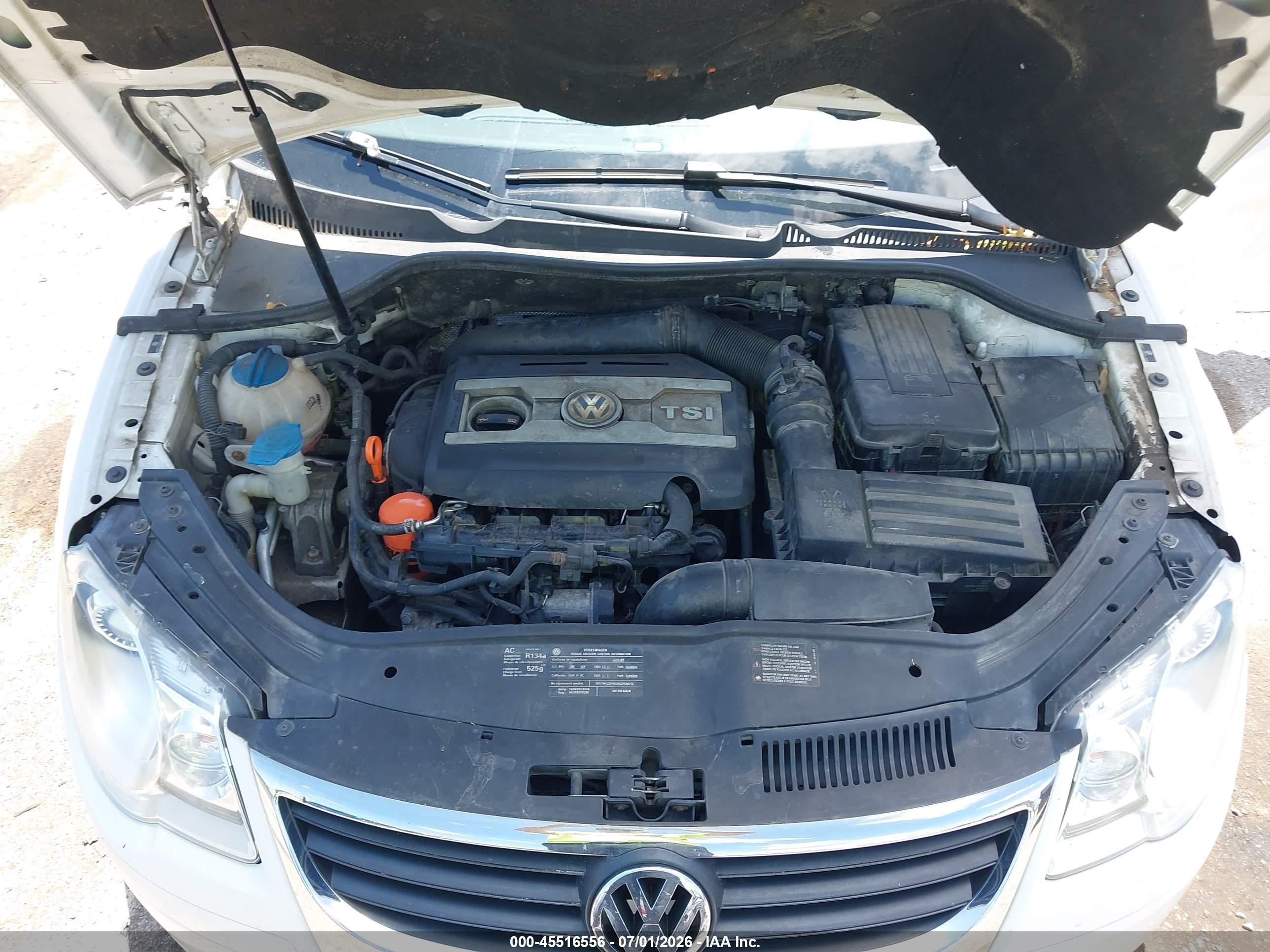 2009 Volkswagen Eos Lux White vin: WVWFA71F29V013206