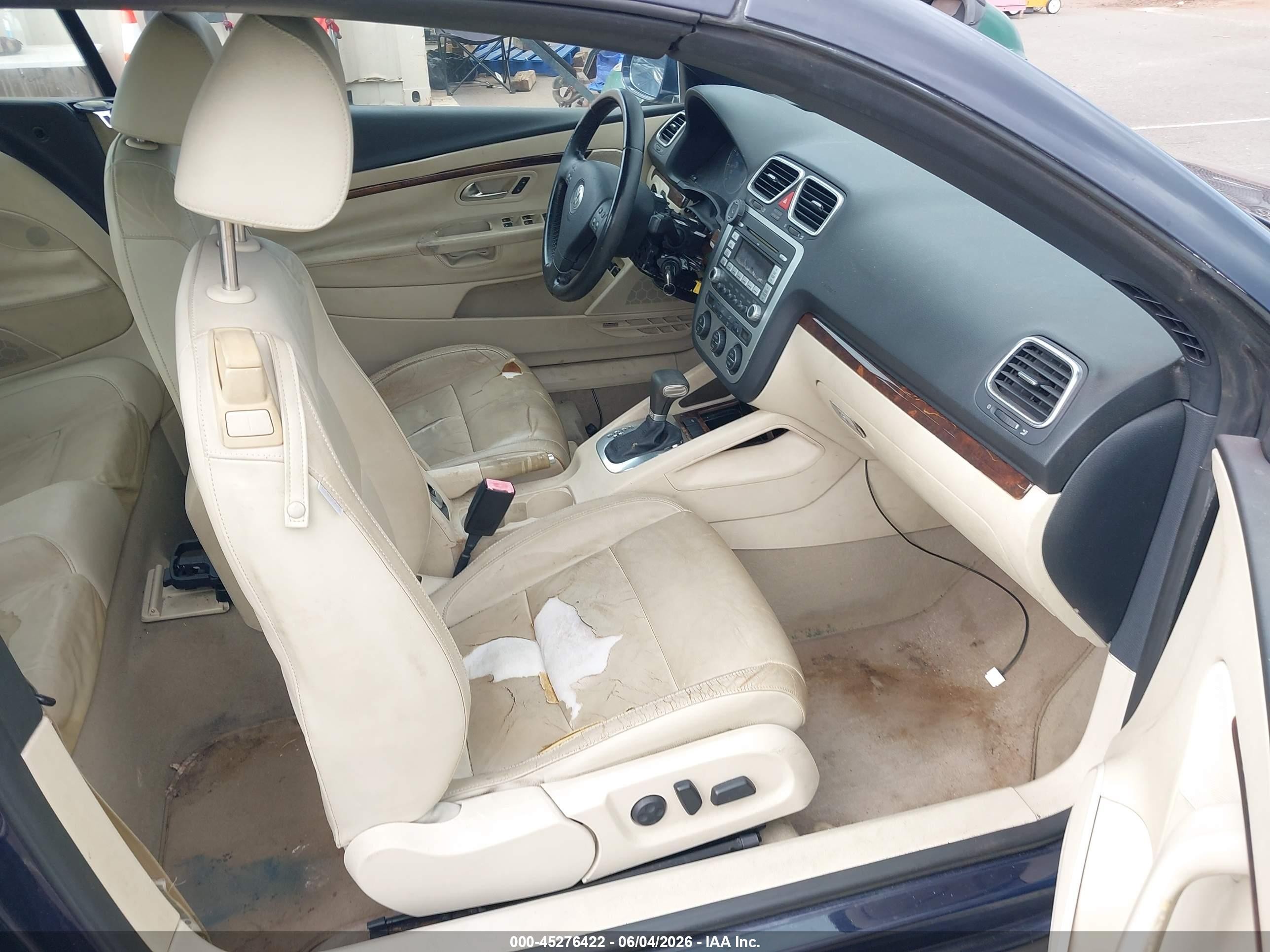 2007 Volkswagen Eos 2.0t Blue vin: WVWFA71F37V005774