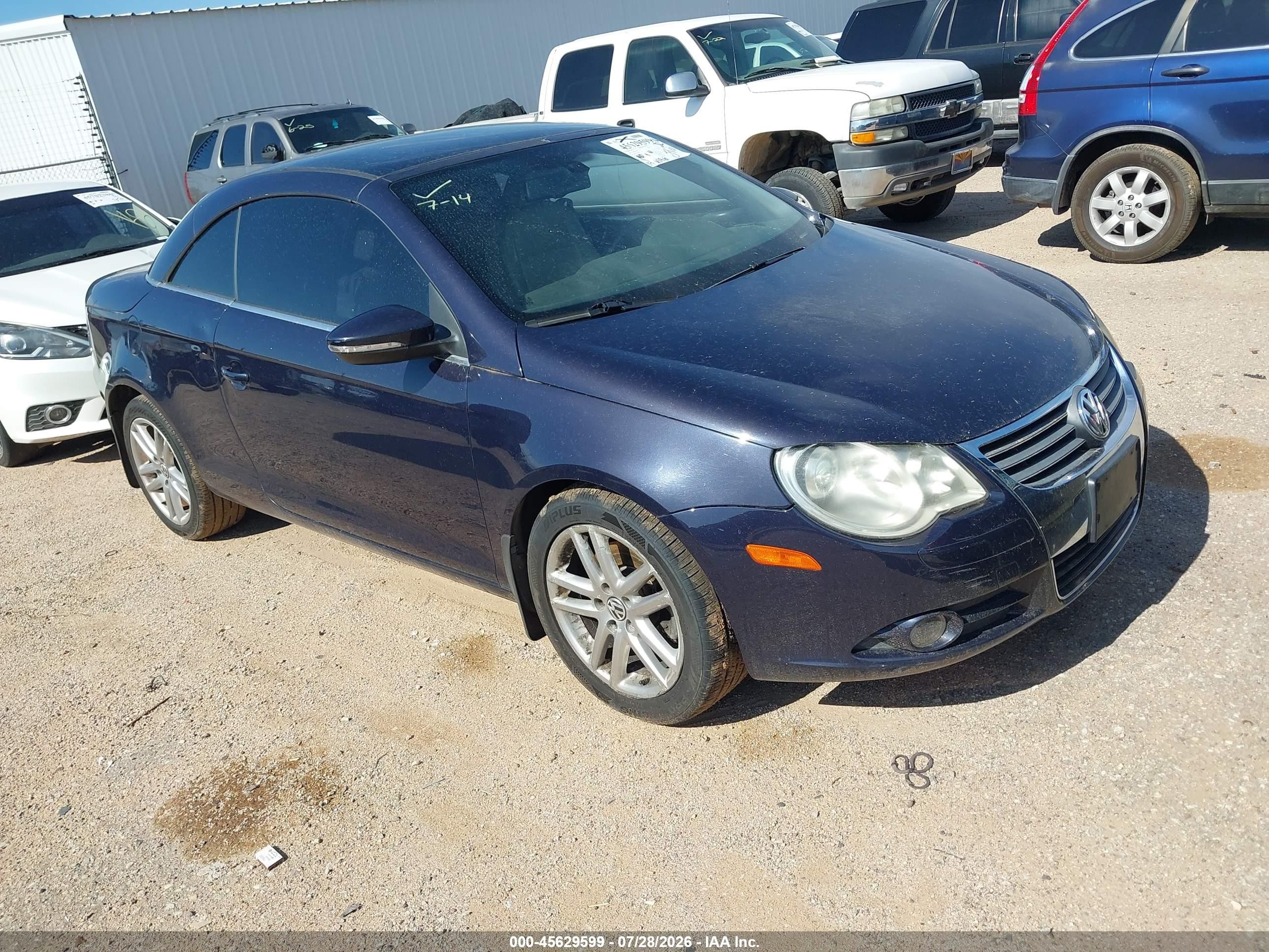 2009 Volkswagen Eos Lux Black vin: WVWFA71F49V021064