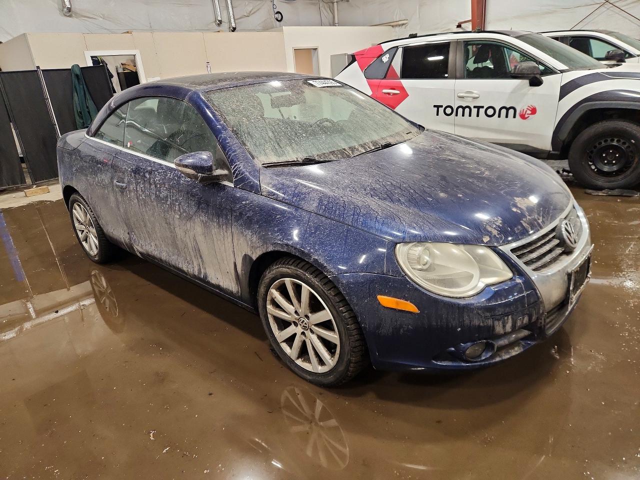 2009 Volkswagen Eos Lux Blue vin: WVWFA71F69V024483