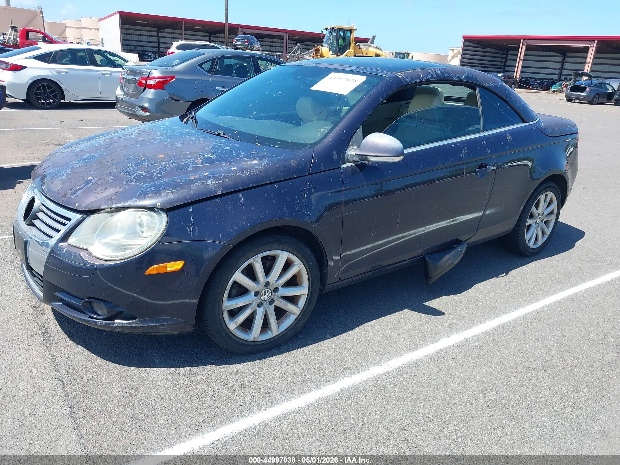 2007 Volkswagen Eos 2.0t Черный vin: WVWFA71F77V004594