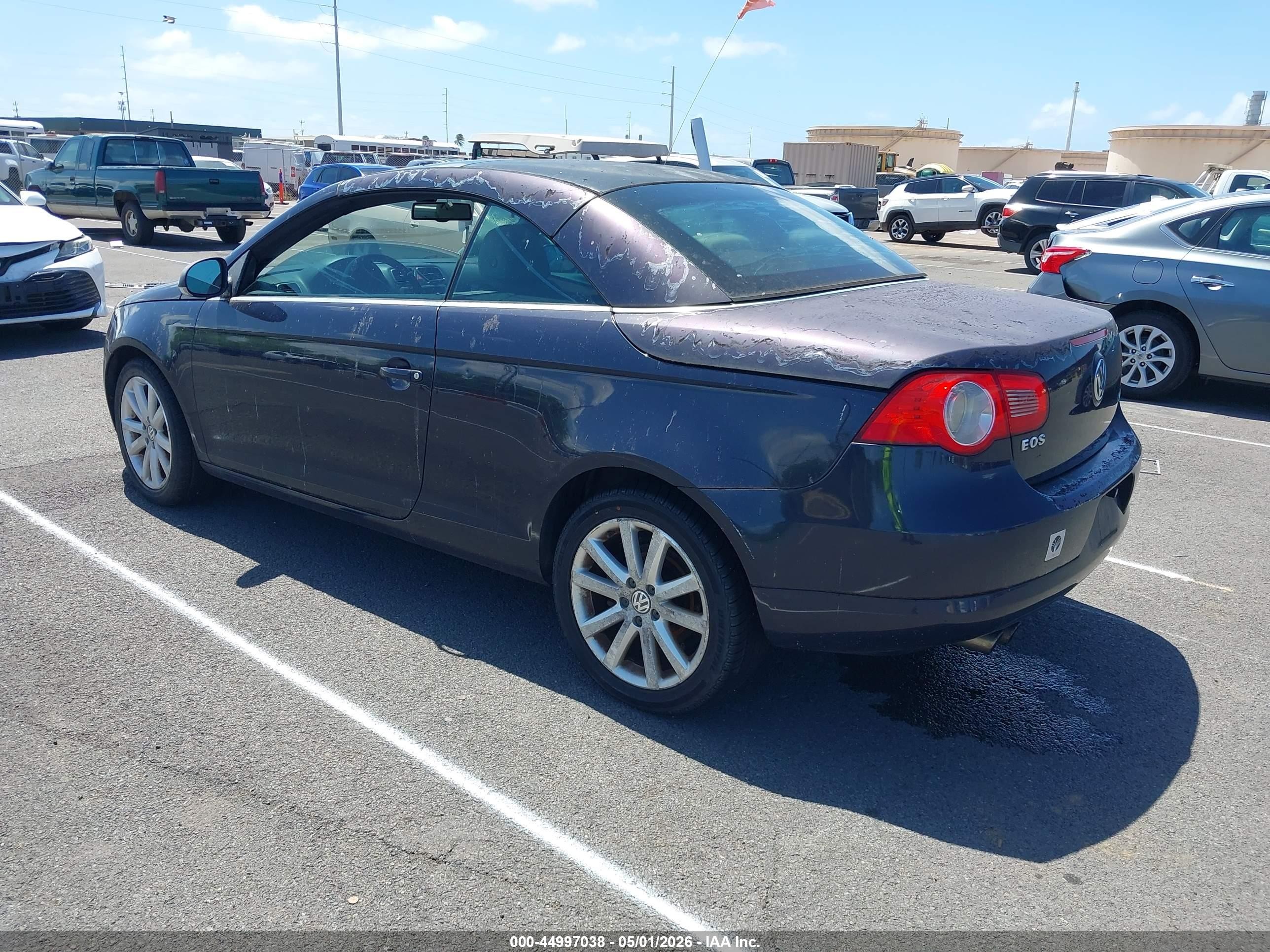 2007 Volkswagen Eos 2.0t Черный vin: WVWFA71F77V004594