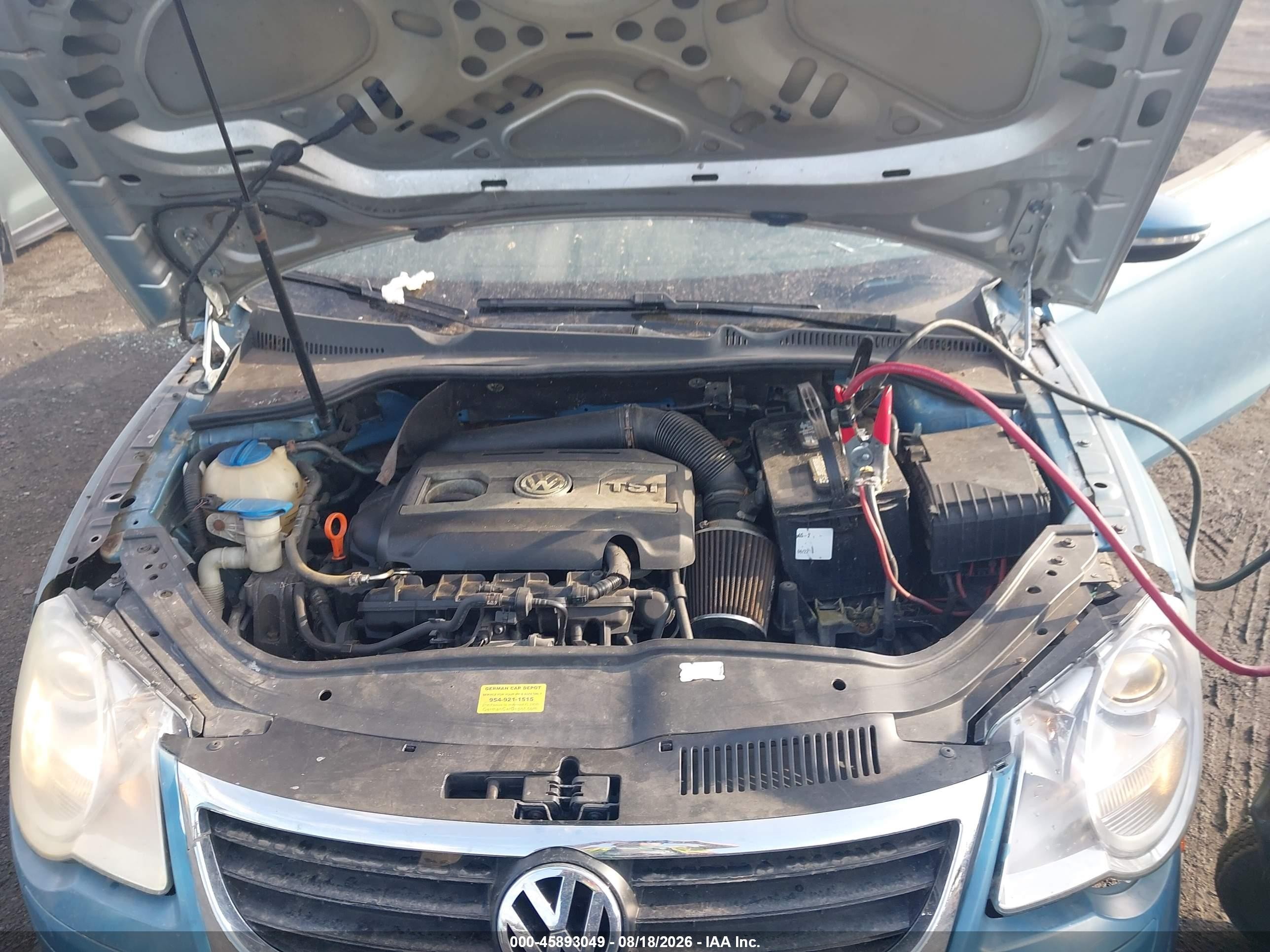 2009 Volkswagen Eos Lux Синий vin: WVWFA71F89V005112
