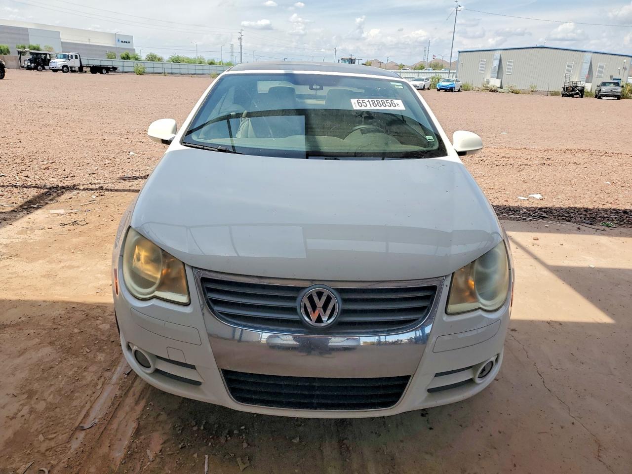2007 Volkswagen Eos 2.0t Luxury White vin: WVWFA71FX7V029280