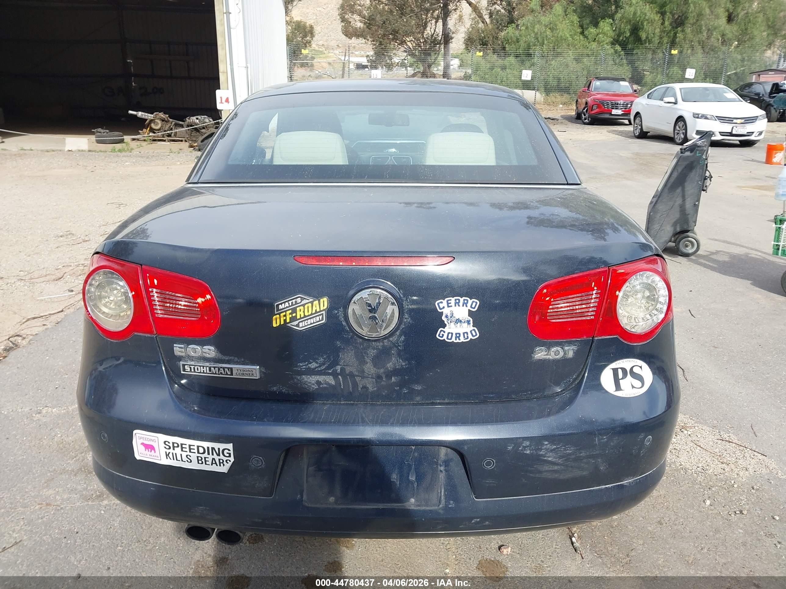 2010 Volkswagen Eos Lux Gray vin: WVWFA7AH8AV025835
