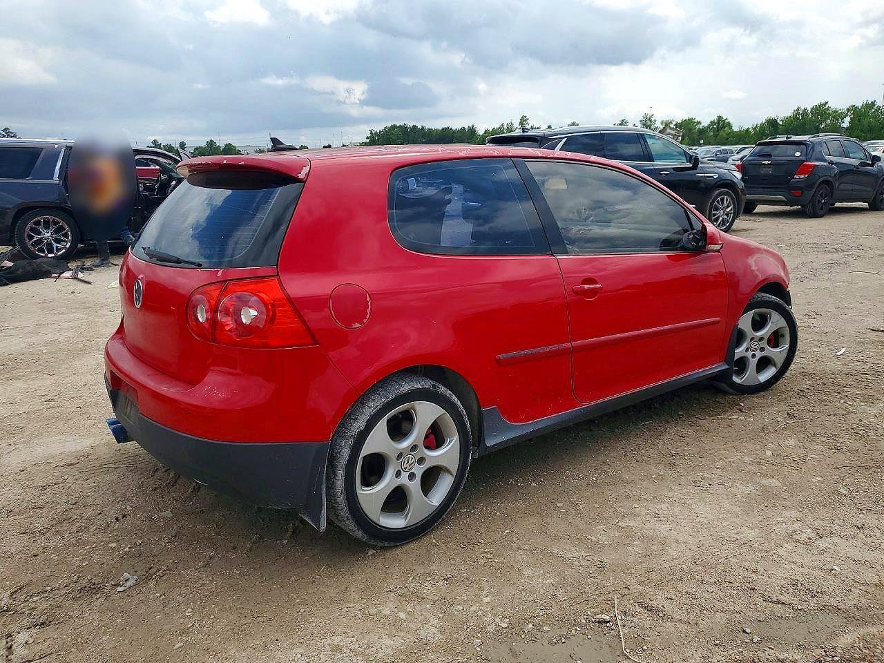 2009 Volkswagen Gti Красный vin: WVWFD71K99W047156