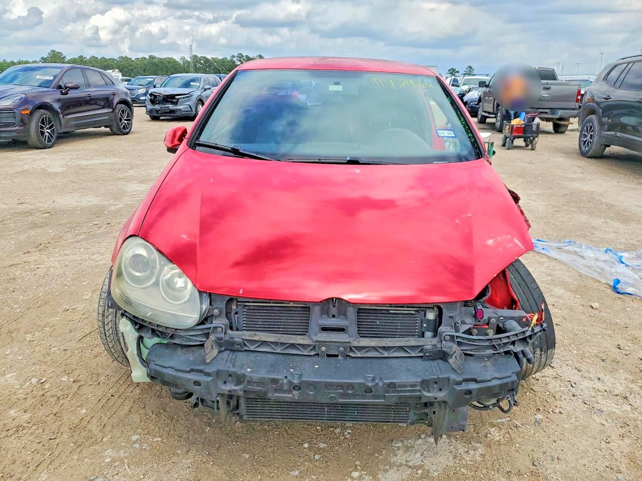 2009 Volkswagen Gti Красный vin: WVWFD71K99W047156