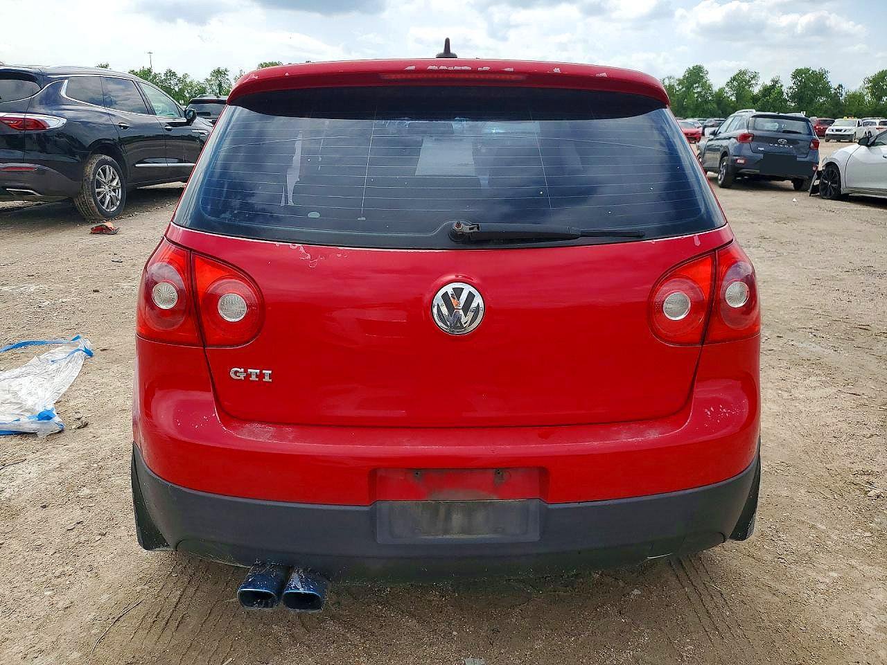 2009 Volkswagen Gti Красный vin: WVWFD71K99W047156
