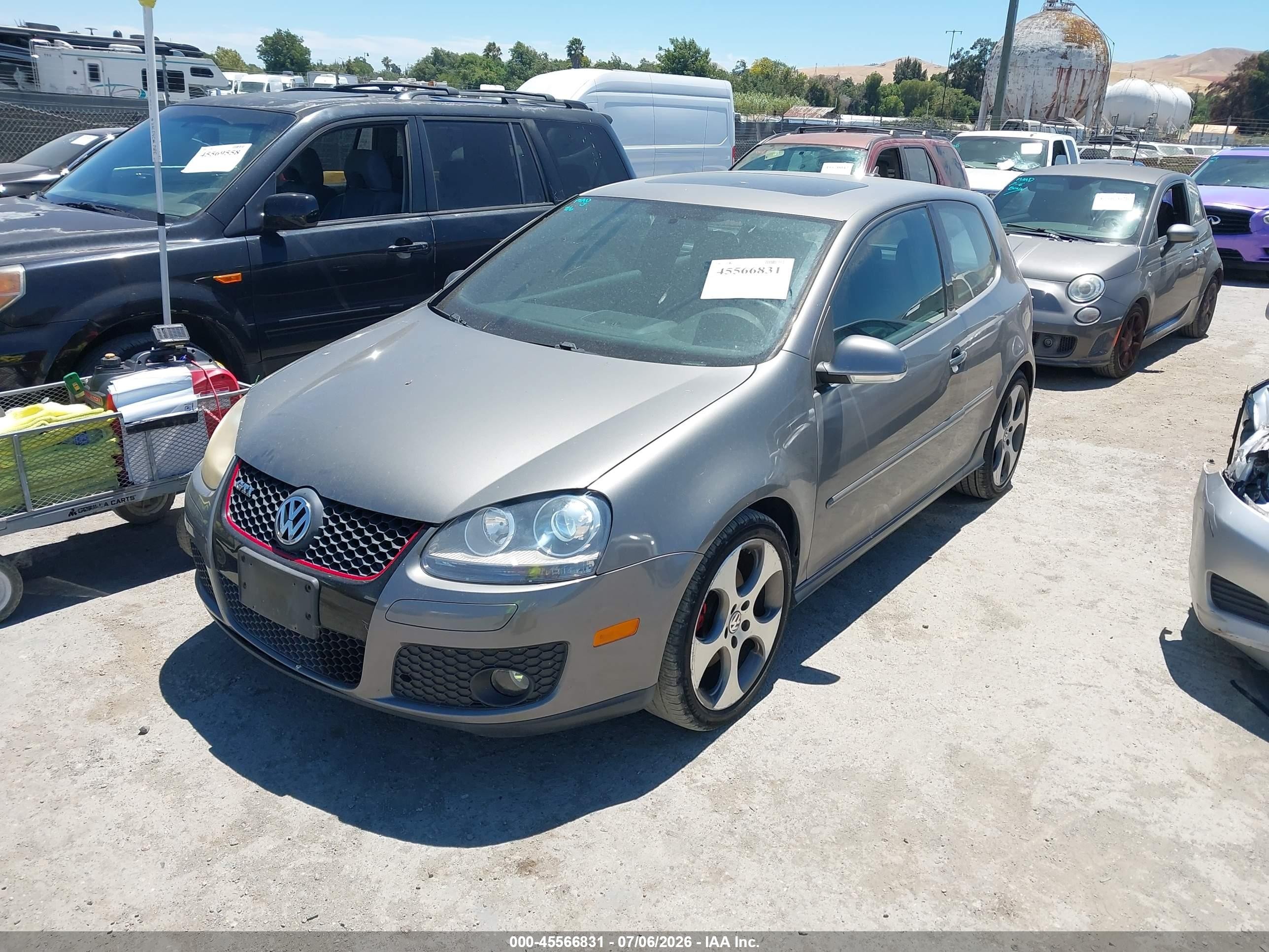 2009 Volkswagen Gti 2-door Gray vin: WVWFD71K99W142946
