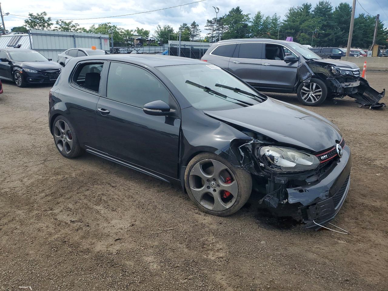 2012 Volkswagen Gti Black vin: WVWFD7AJ0CW012990