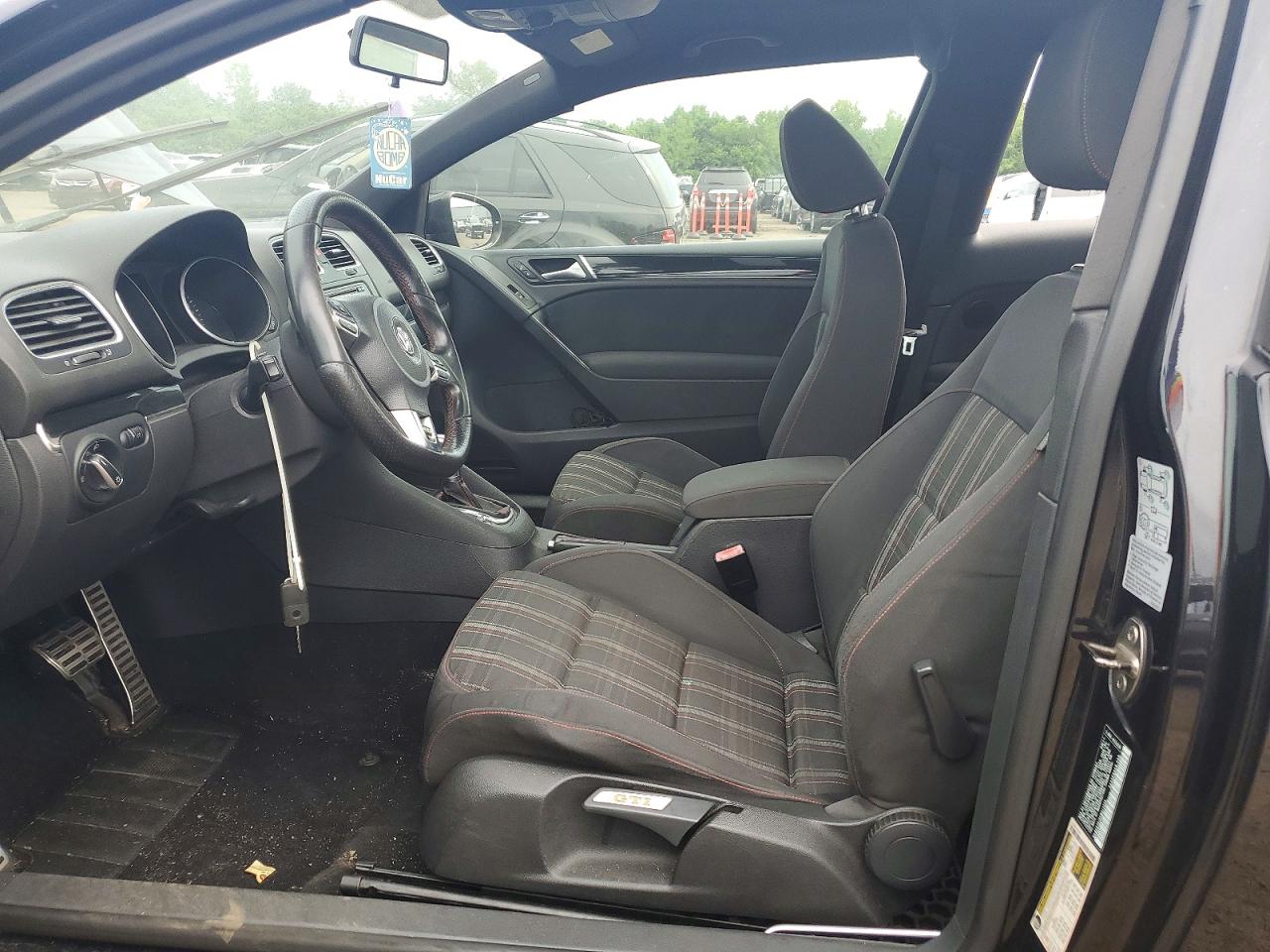 2012 Volkswagen Gti Black vin: WVWFD7AJ0CW012990