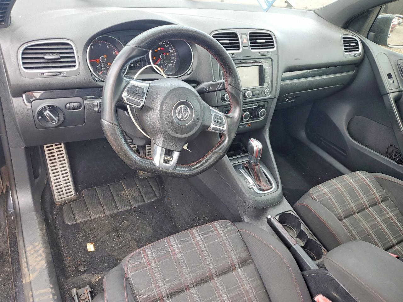 2012 Volkswagen Gti Black vin: WVWFD7AJ0CW012990