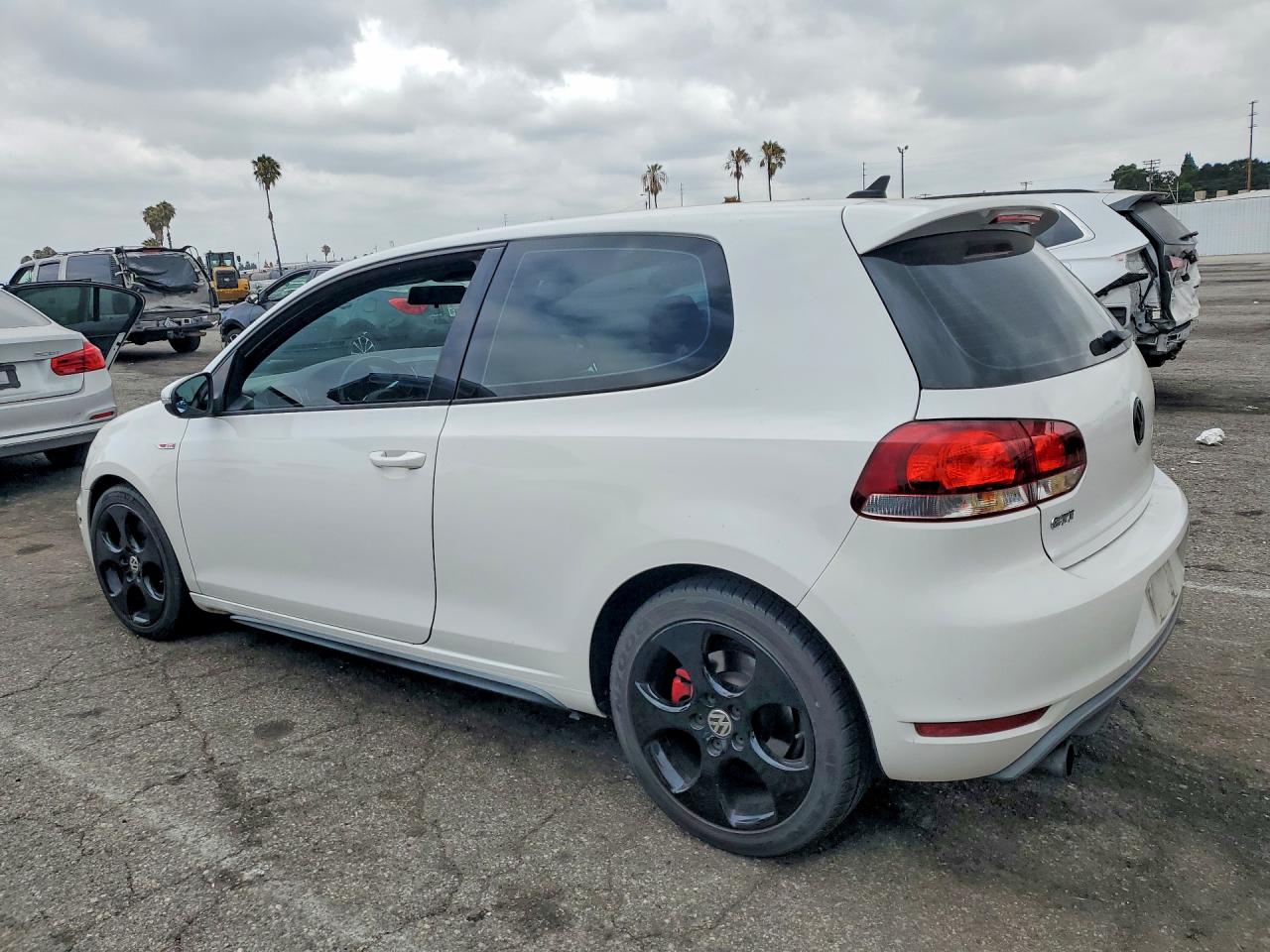 2010 Volkswagen Gti White vin: WVWFD7AJ1AW273879