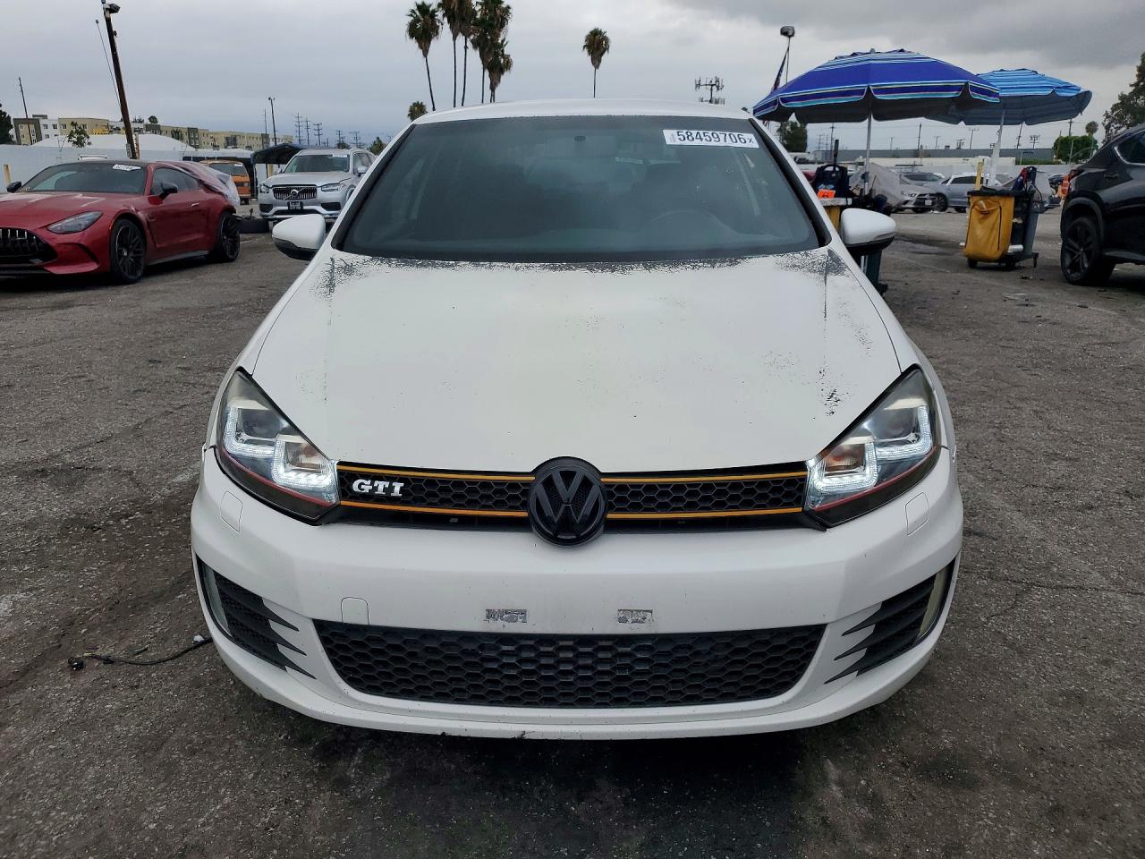 2010 Volkswagen Gti White vin: WVWFD7AJ1AW273879