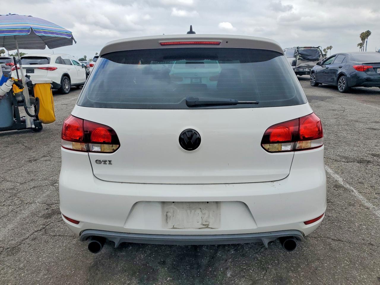 2010 Volkswagen Gti White vin: WVWFD7AJ1AW273879