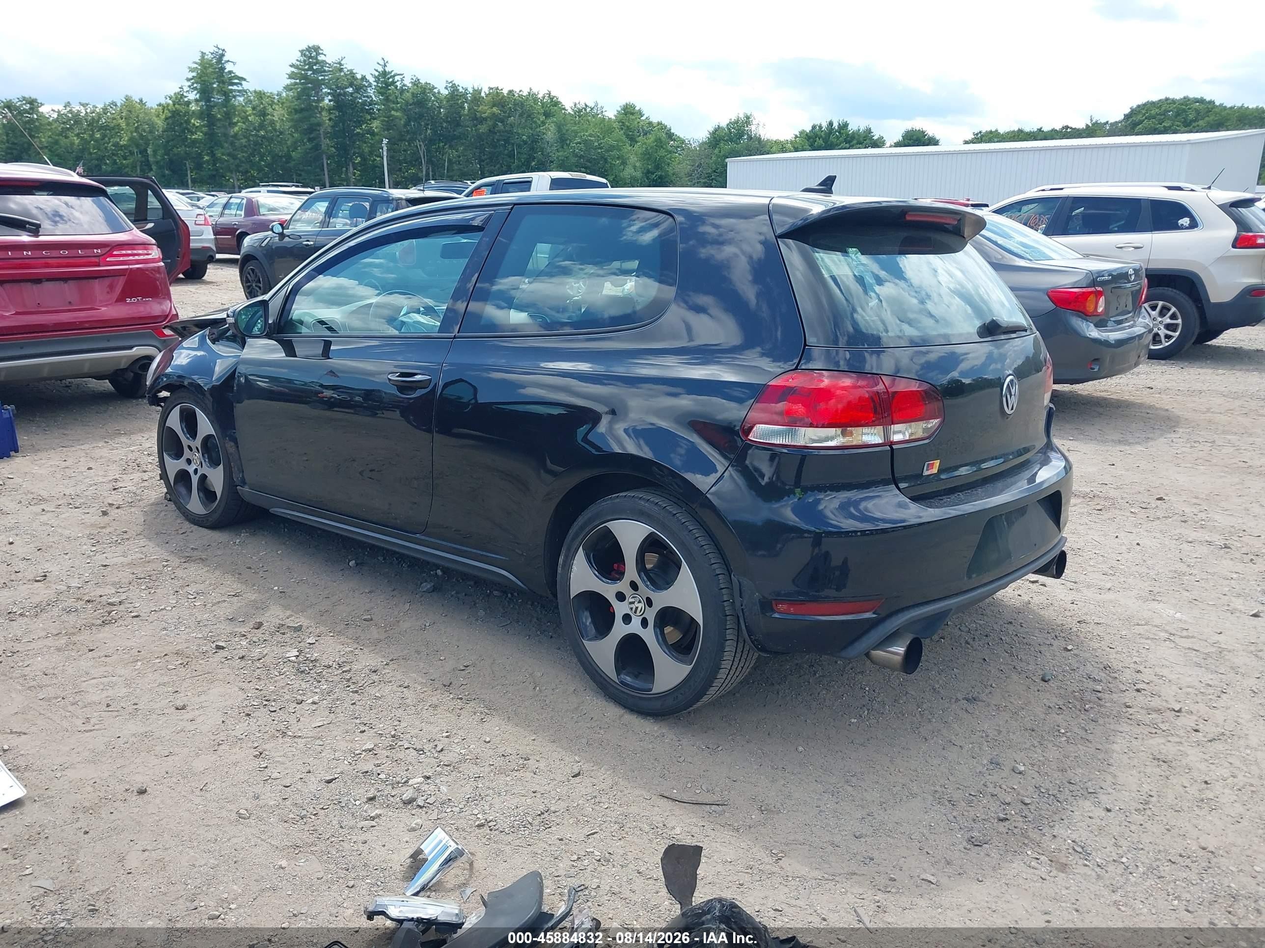 2011 Volkswagen Gti 2-door Black vin: WVWFD7AJ1BW321706