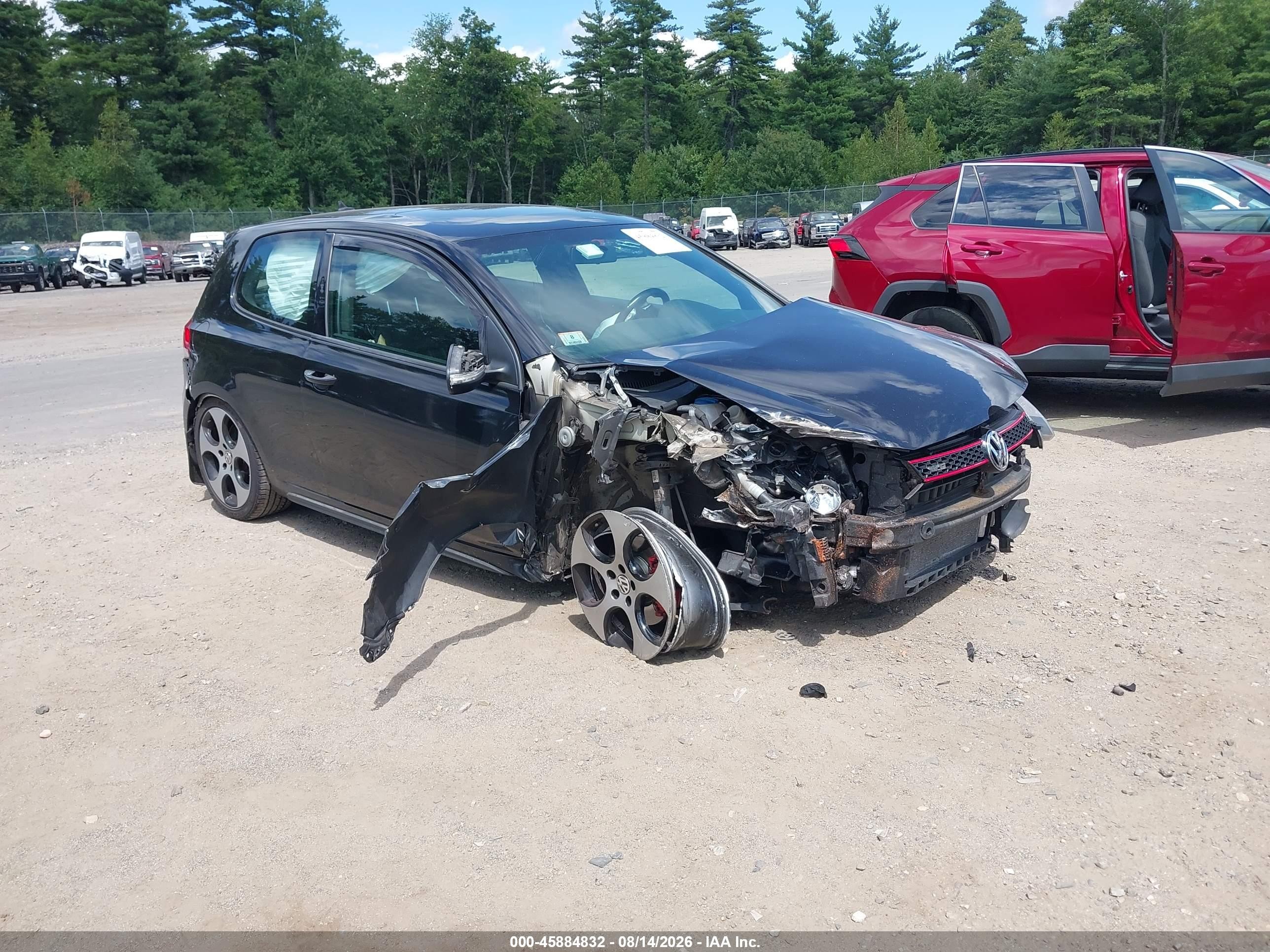 2011 Volkswagen Gti 2-door Black vin: WVWFD7AJ1BW321706