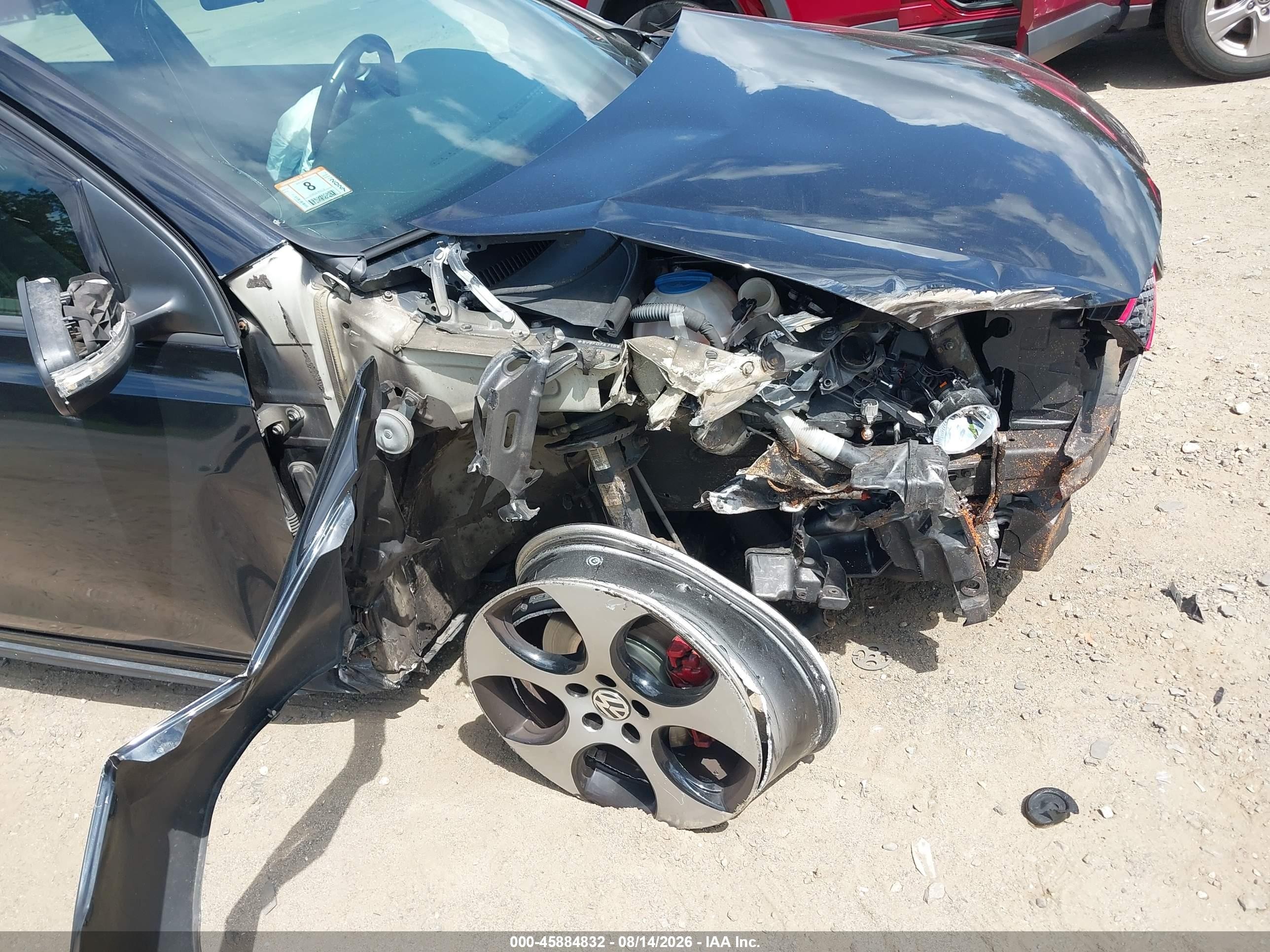 2011 Volkswagen Gti 2-door Black vin: WVWFD7AJ1BW321706