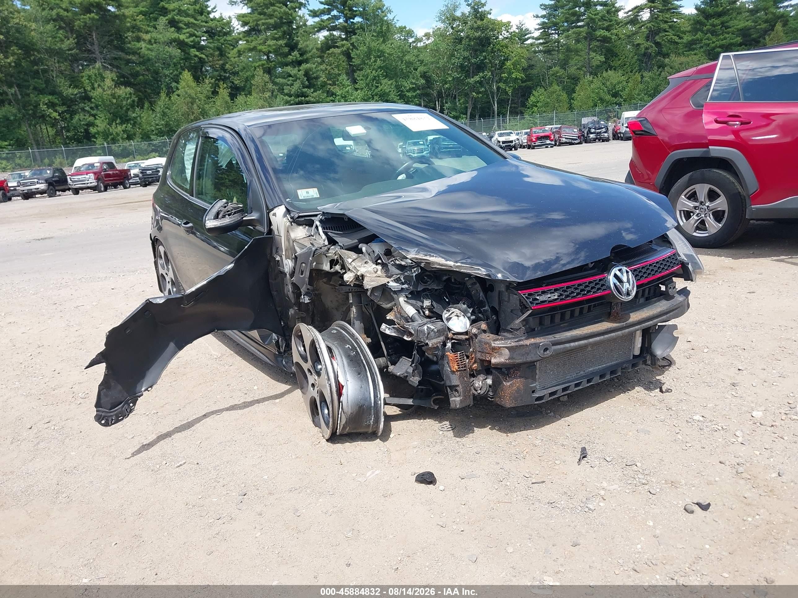 2011 Volkswagen Gti 2-door Black vin: WVWFD7AJ1BW321706