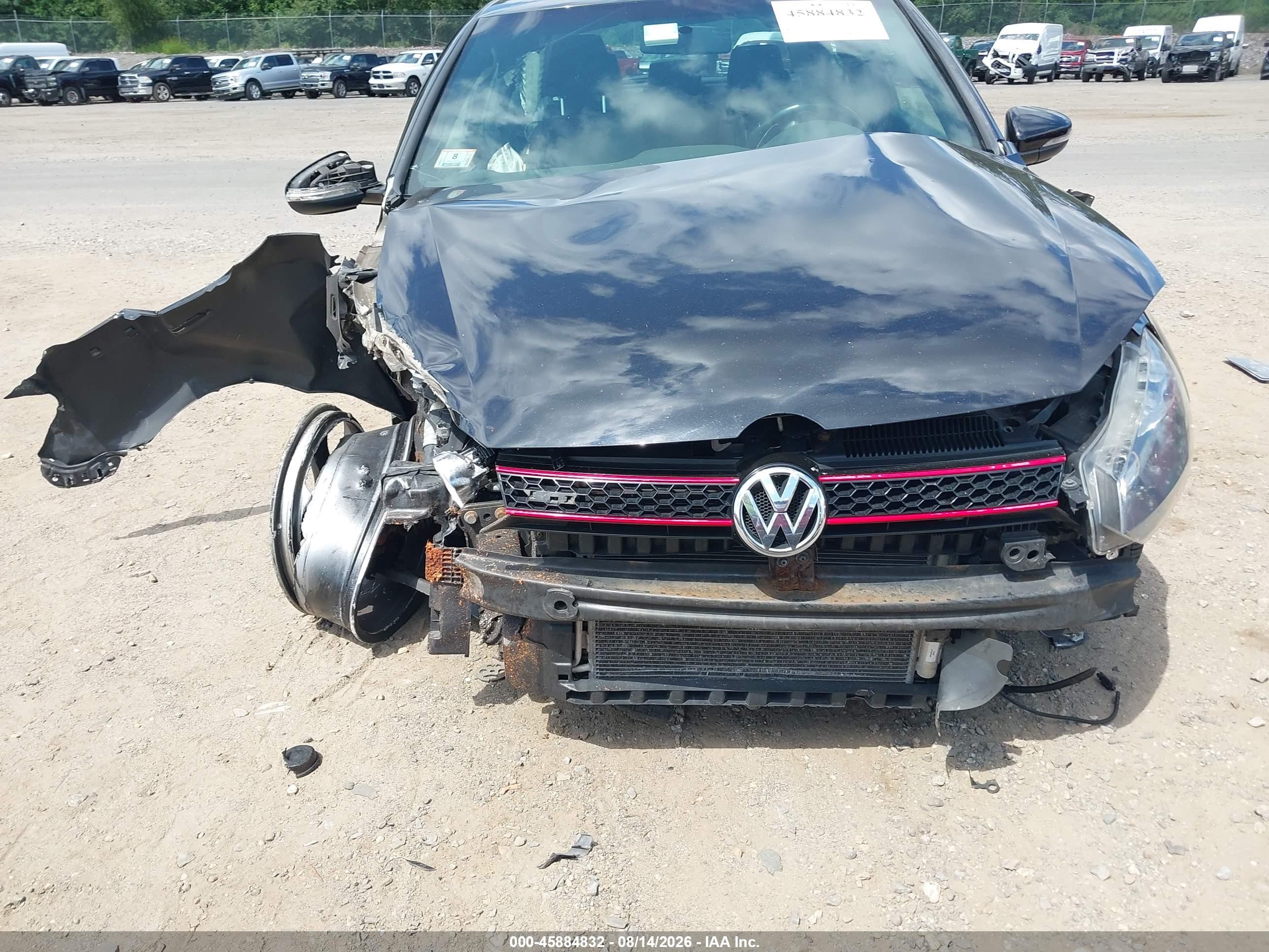 2011 Volkswagen Gti 2-door Black vin: WVWFD7AJ1BW321706