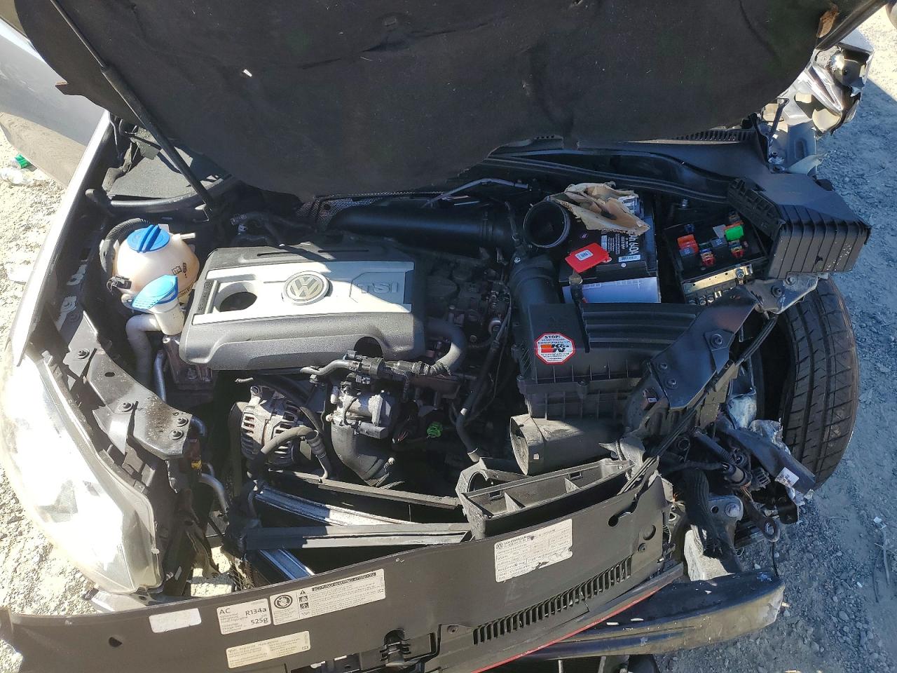 2012 Volkswagen Gti Gray vin: WVWFD7AJ1CW144060